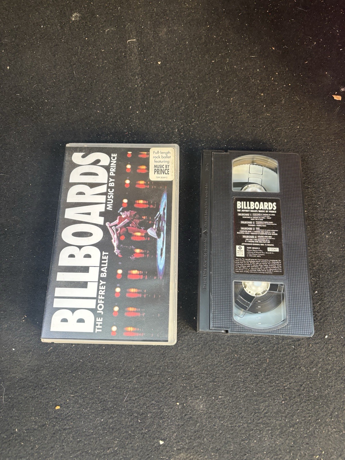 Billboards The Joffrey Ballet Music By Prince 1993 VHS Tape Vtg Prince