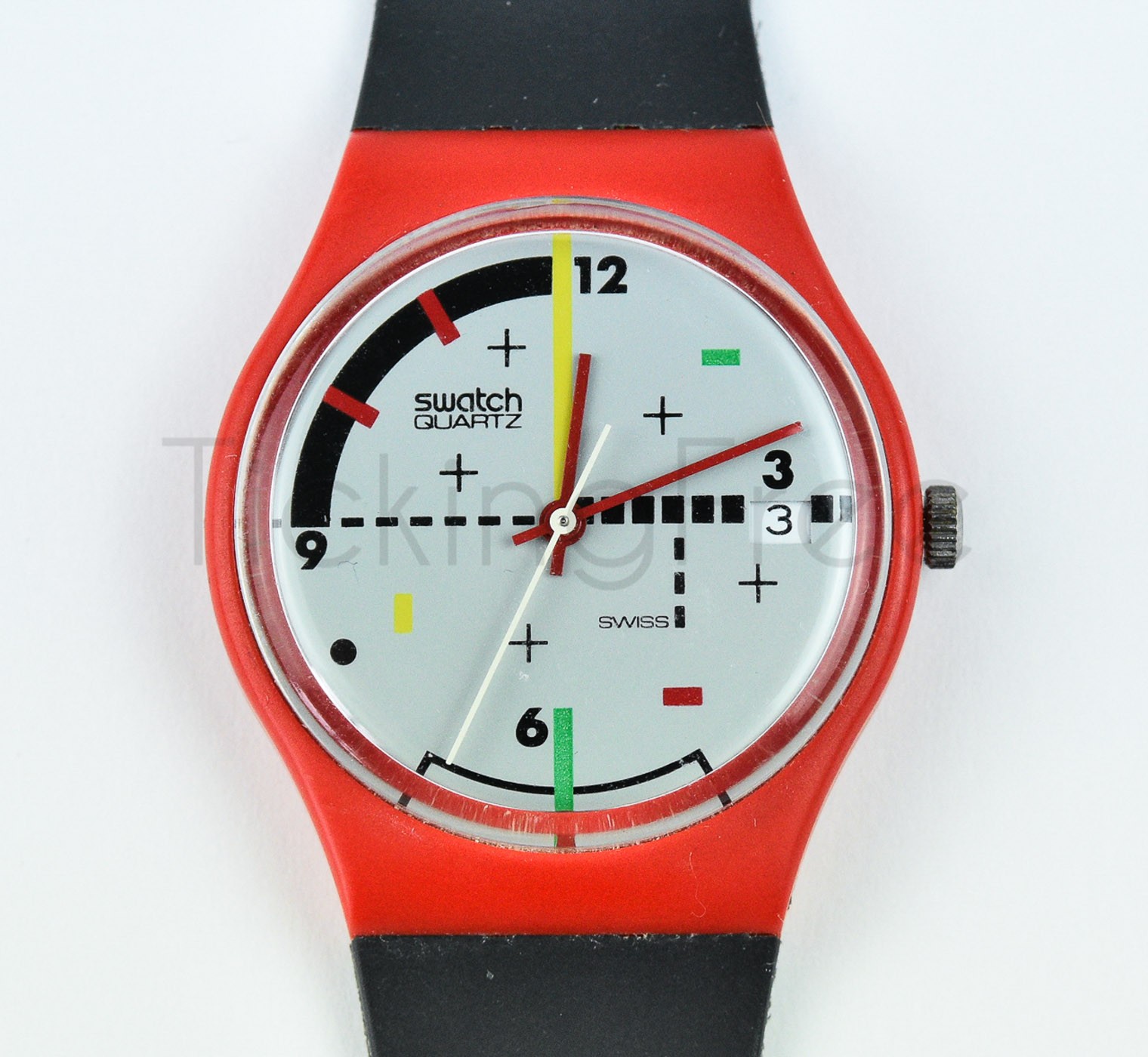 1984 Swatch Standards - GR401 - Compu-Tech - New - A84 Case -