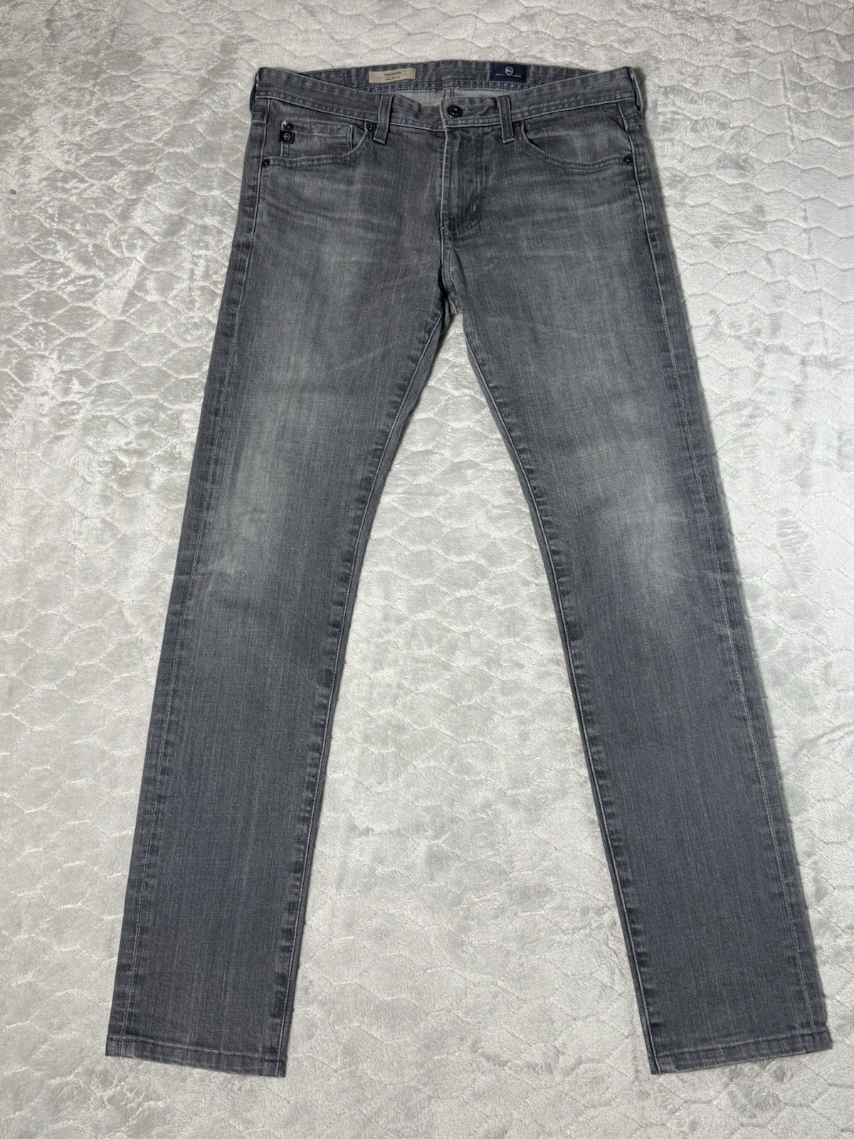 AG Adriano Goldschmied Dylan Slim Skinny Jeans Gray 30x34 Fit 32x31 USA