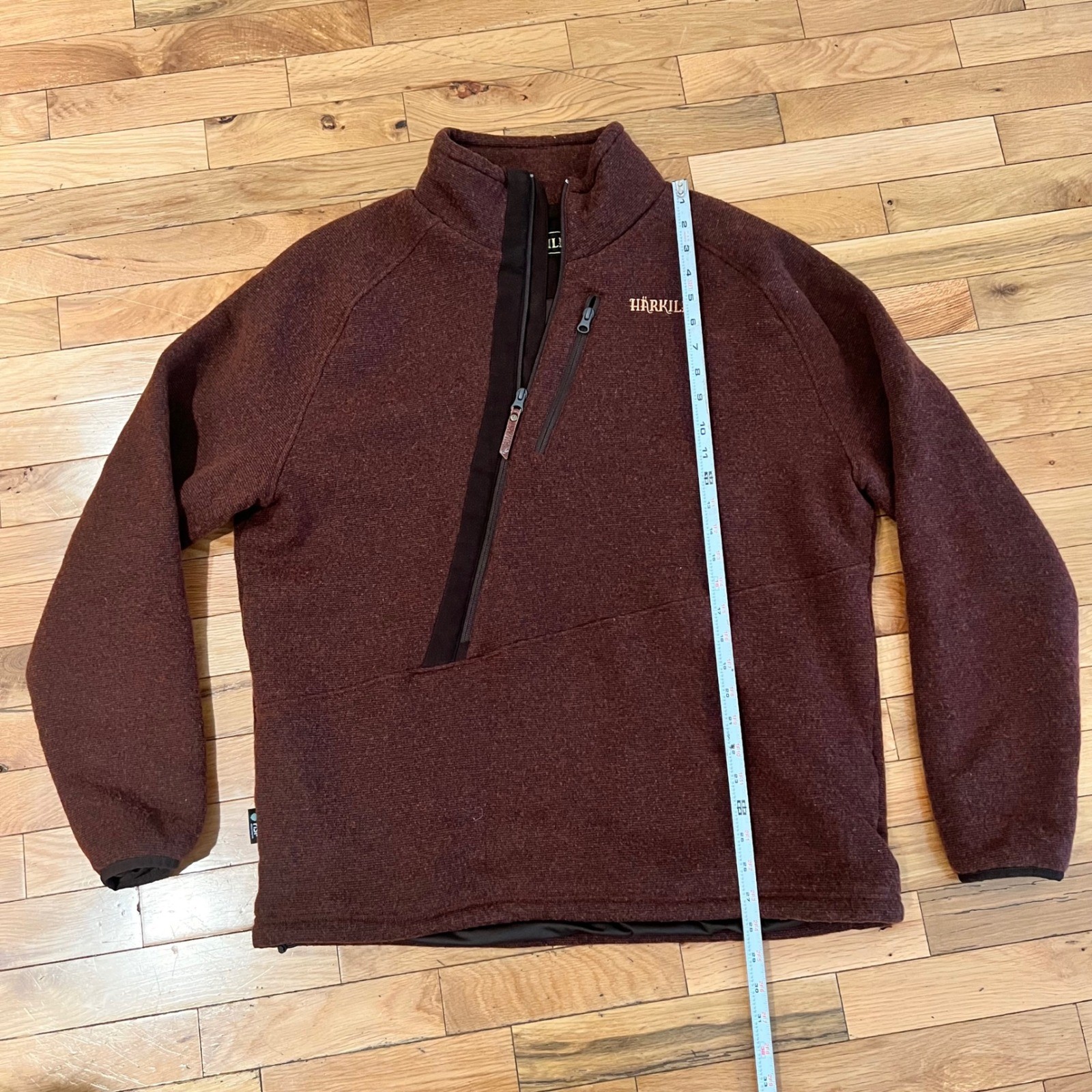 Harkila Kamko Men XXL Burgundy Fleece Pullover 1/4 Zip Hunting Jacket XL Red