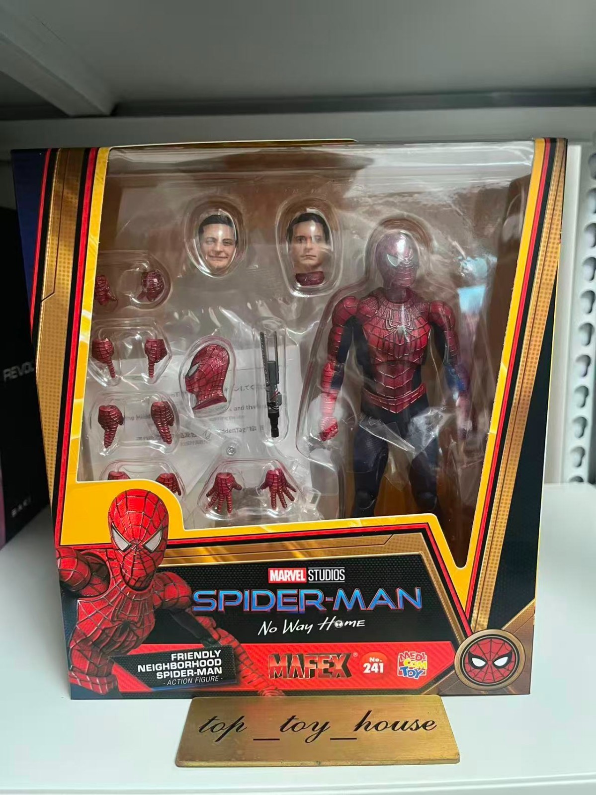 Mafex No. 241 Spider-Man: No Way Home Friendly Neighborhood Spider-Man Figure