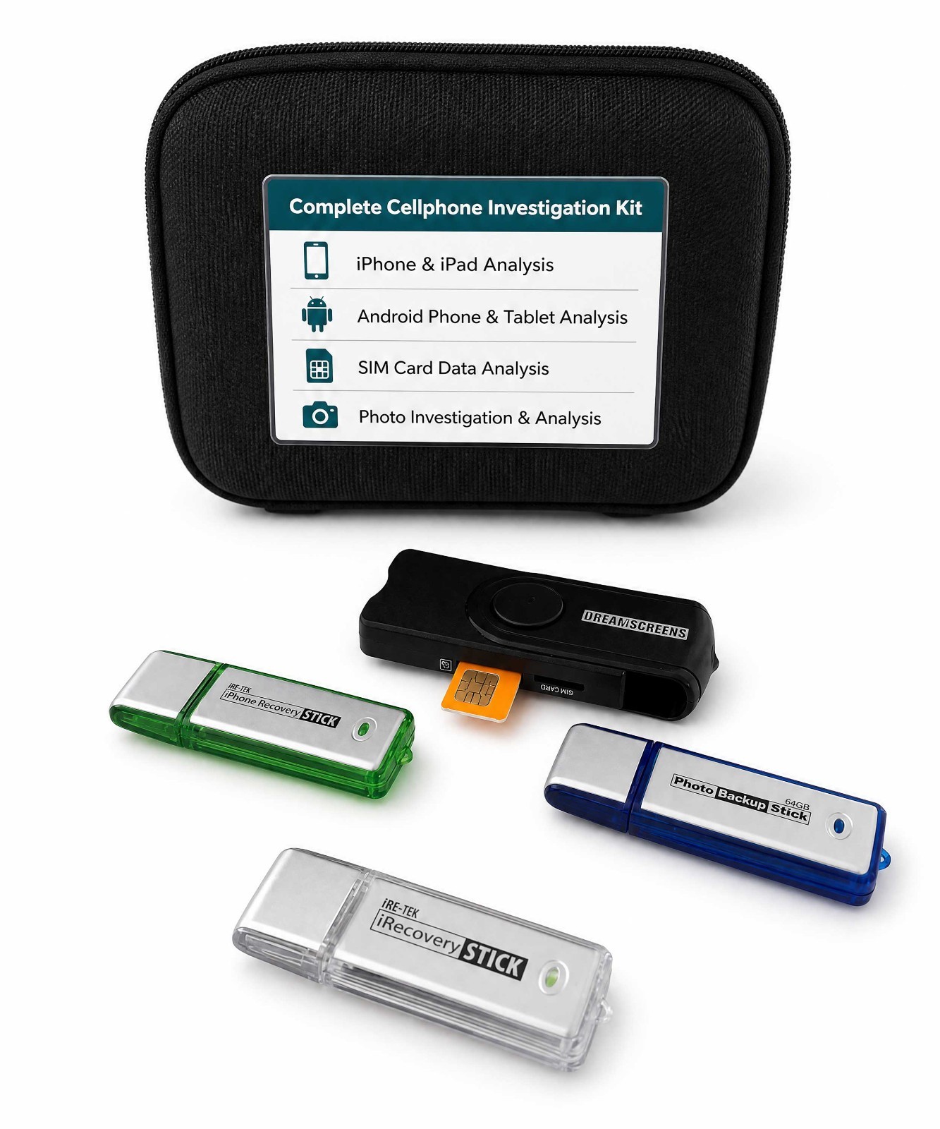 Cellphone Investigation Kit | iRecovery Stick, Phone Recovery Stick SIM Recovery Cellphone Investigation Kit | iRecovery Stick, Phone Recovery Stick SIM Recovery