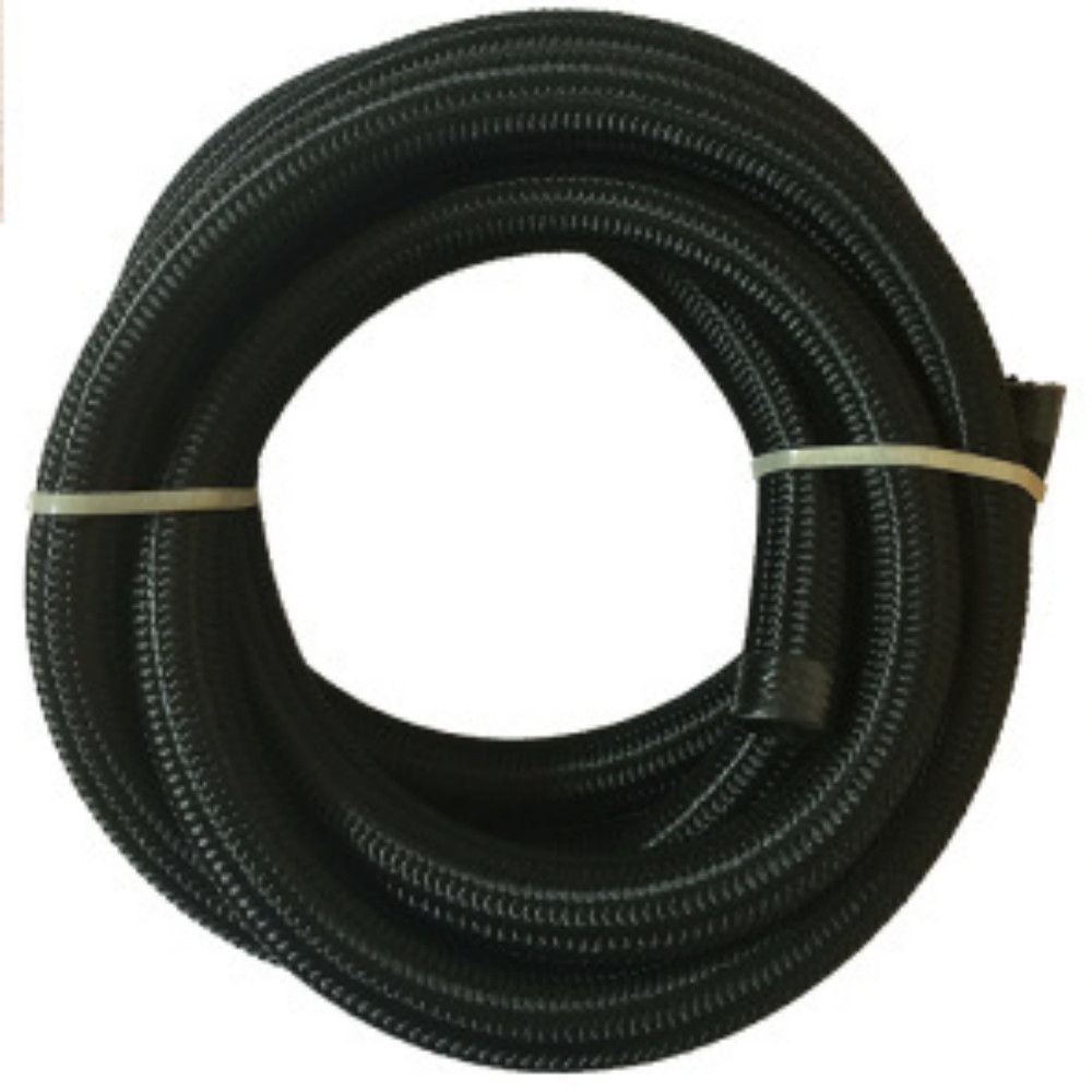 6AN 8AN 10AN 10FT 20FT CPE Braided Nylon Fuel Line Kit Hose end Fittings BLACK