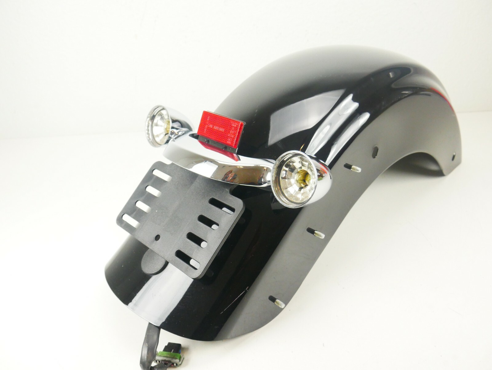 09-23 Harley Ultra Limited Touring Rear Fender with Brake Light Vivid Black