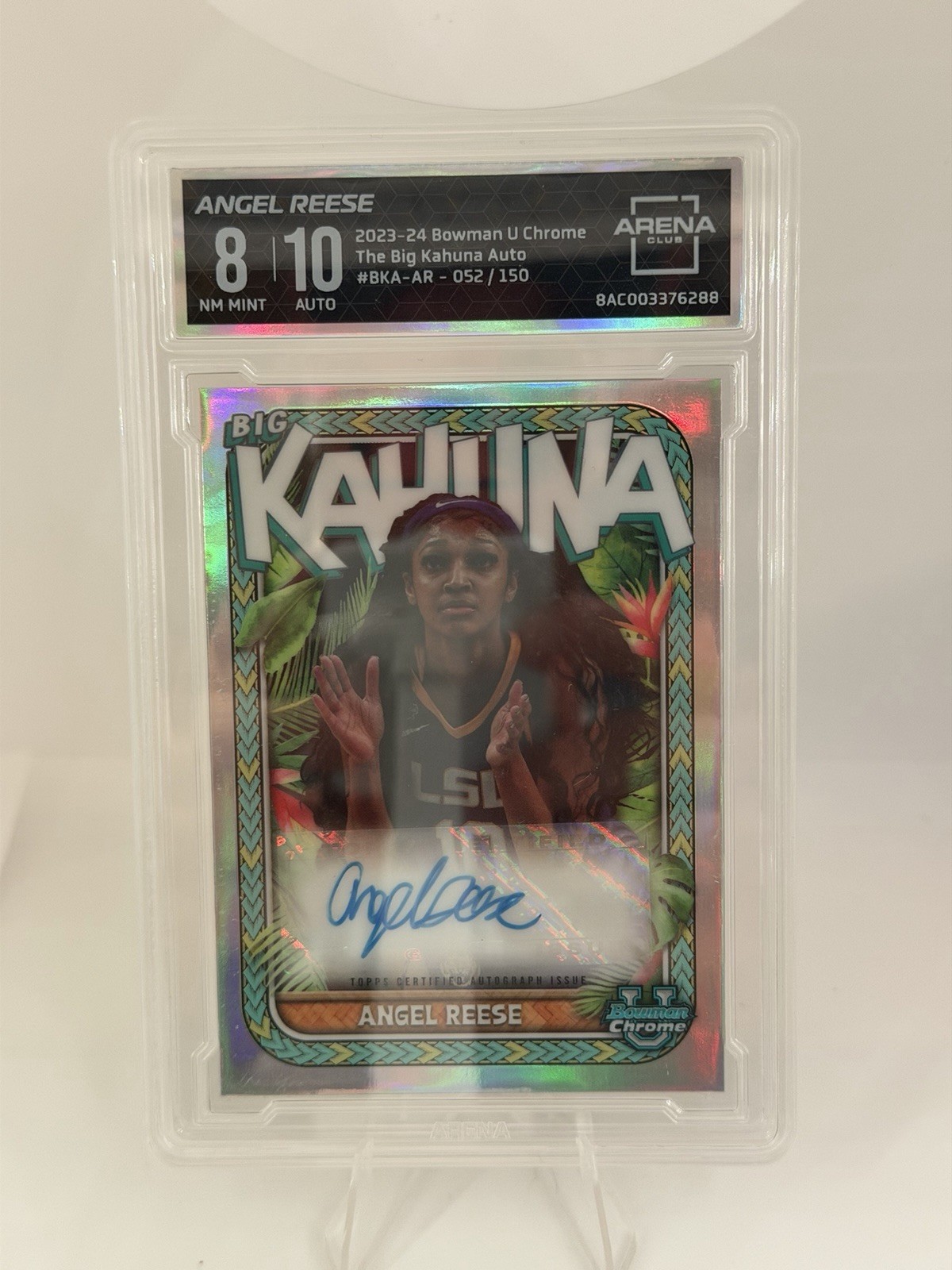 Topps 2023-24 Bowman U Chrome Big Kahuna Auto Angel Reese BKA-AR /150 LSU Topps 2023-24 Bowman U Chrome Big Kahuna Auto Angel Reese BKA-AR /150 LSU