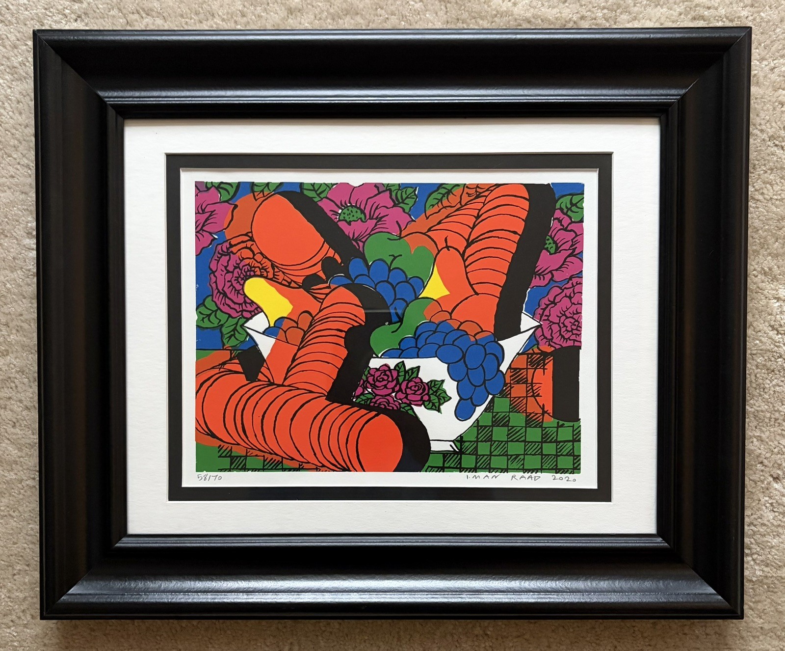 Limited Edition 58/70 RARE Iman Raad Silkscreen Print - Still Life