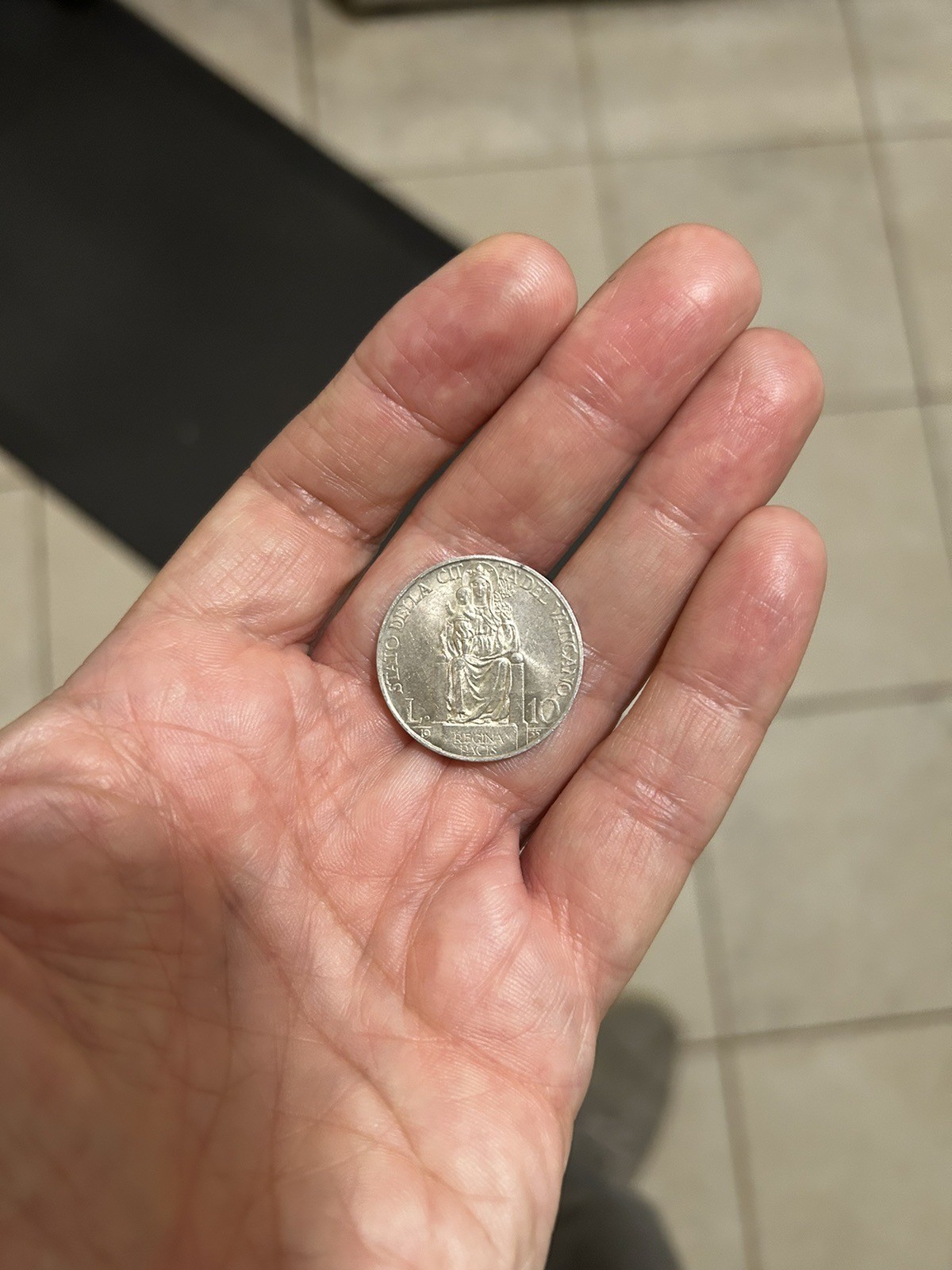 1935 Vatican 10 Lire. Mintage Of Only 50,000