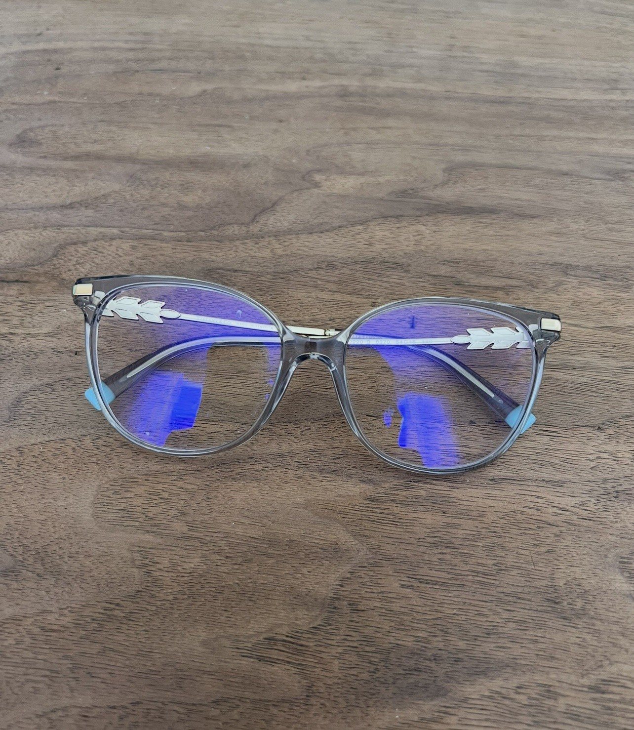 Tiffany & Co TF2220B Womens Plastic Eyeglass Frame 8270 Crystal Grey 54-16 Tiffany & Co TF2220B Womens Plastic Eyeglass Frame 8270 Crystal Grey 54-16