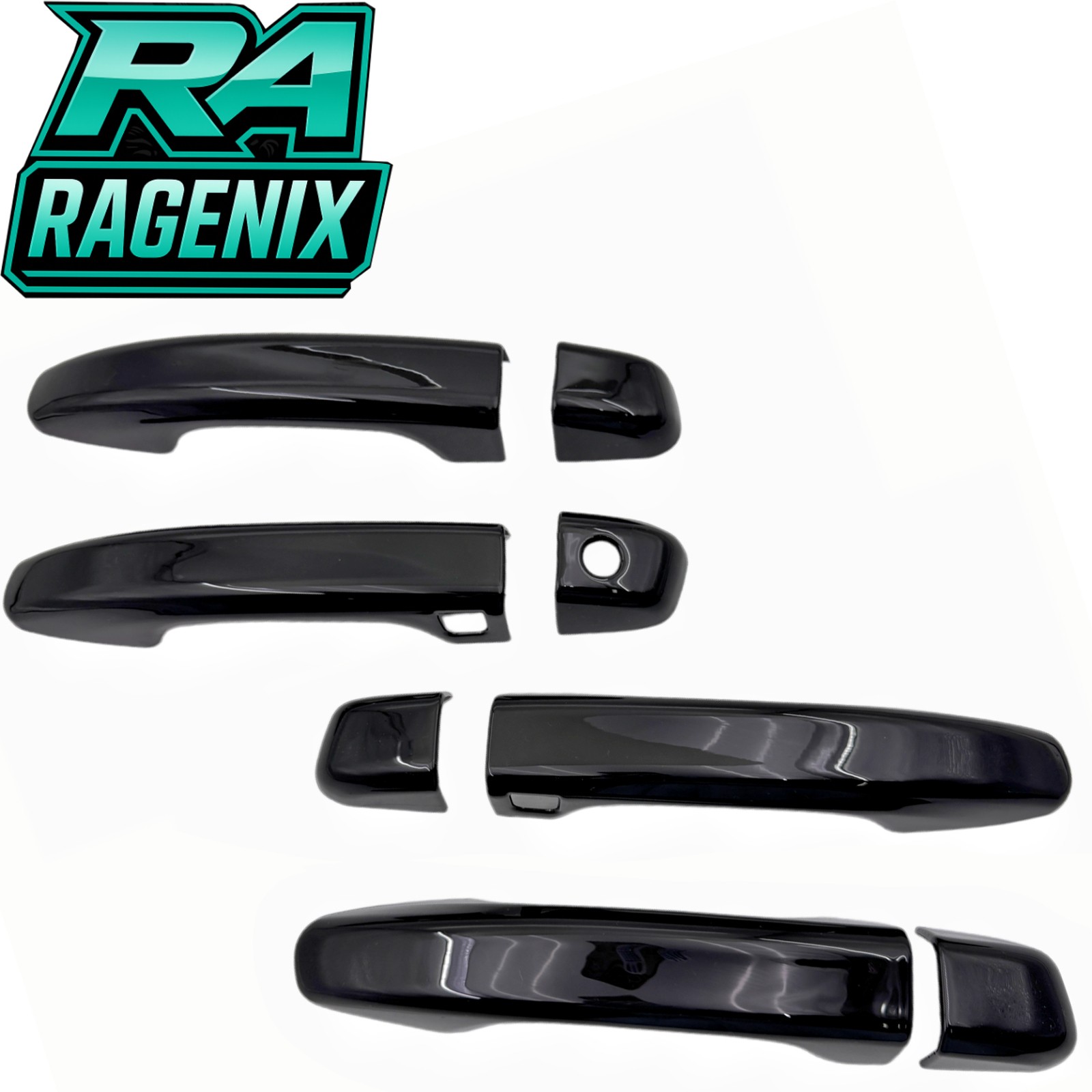 For 2018-2022 Honda Accord GLOSS BLACK Door Handle Covers WITH Front Smartkey