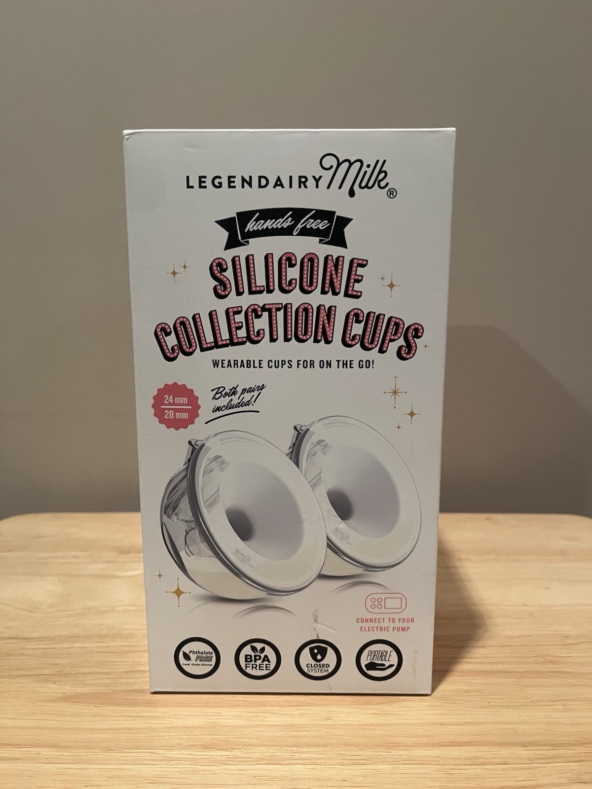 NEW SEALED Legendairy Milk Silicone Collection Cups 24mm & 28mm NEW