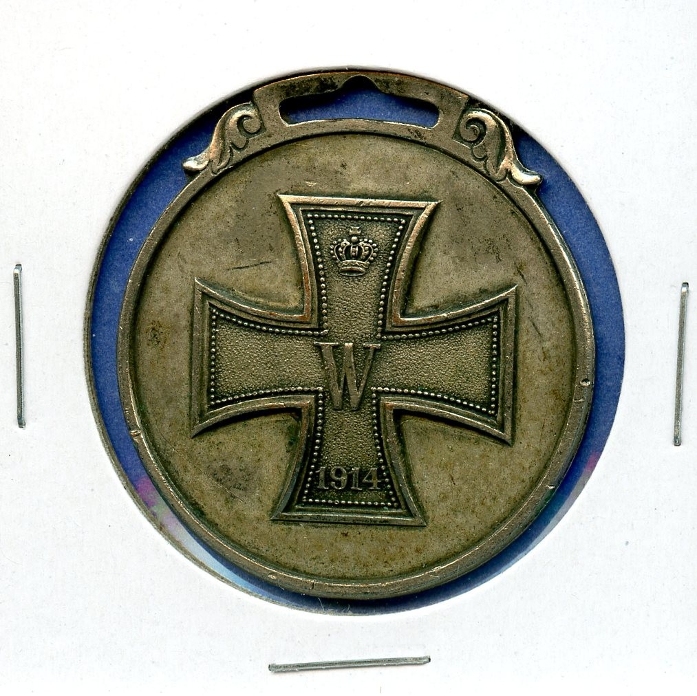 1914 Imperial German World War WWI Medal Iron Cross Charm Necklace Pendant 1914 Imperial German World War WWI Medal Iron Cross Charm Necklace Pendant