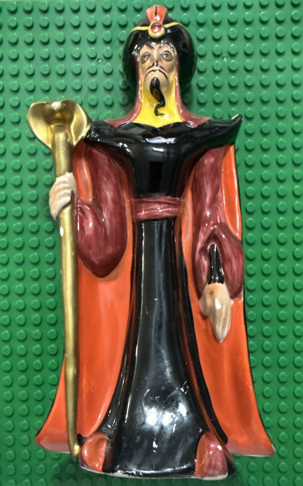 Vintage Disney Jafar Ceramic Porcelain Figurine Stature-Aladdin-8\