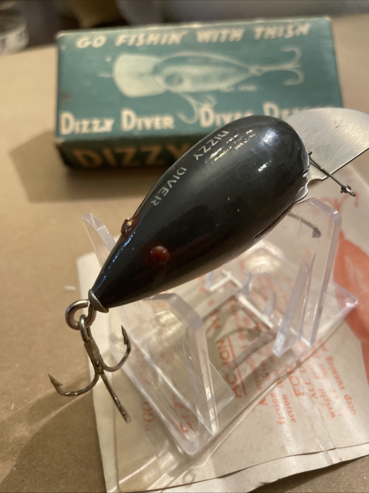 Vintage Fishathon Dizzy Diver Excellent Condition W/ Original & Papers