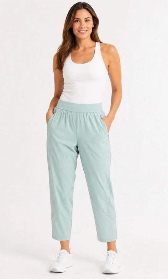 $98 Prana Women\'s Railay High Rise Pants - Saltwater - Medium - New With Tags