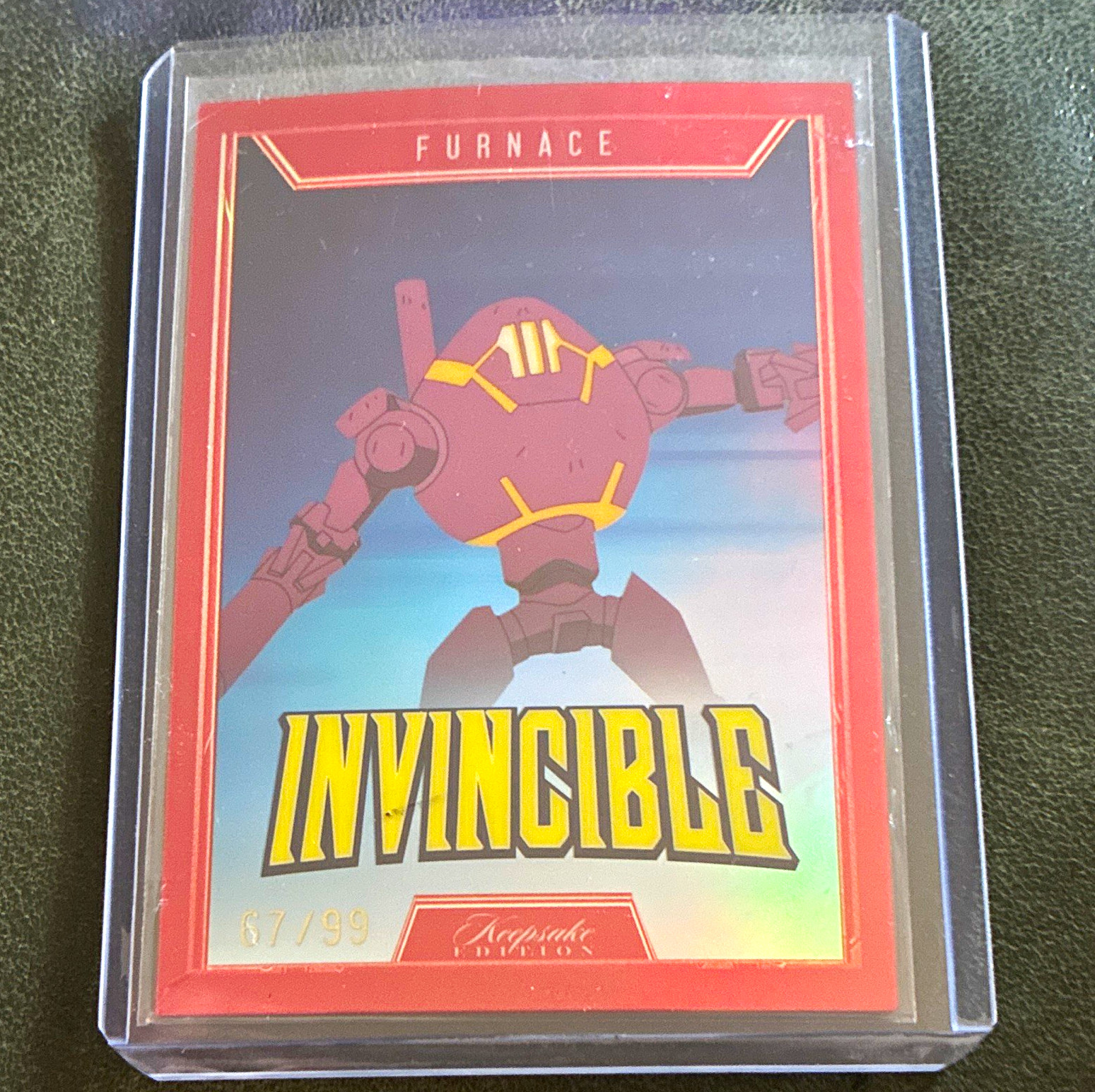Invincible Keepsake Edition Furnace #127 2025 Red Parallel Serial #67/99 Invincible Keepsake Edition Furnace #127 2025 Red Parallel Serial #67/99