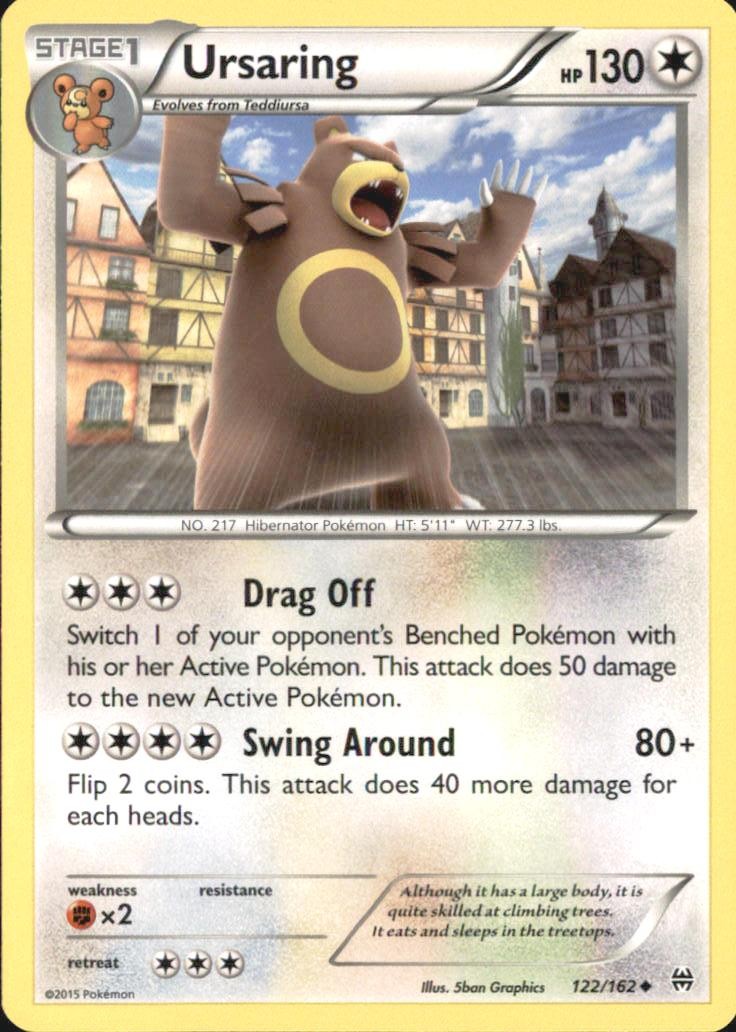 Ursaring 122/162 BREAKthrough Uncommon 2015 by 5ban Graphics
