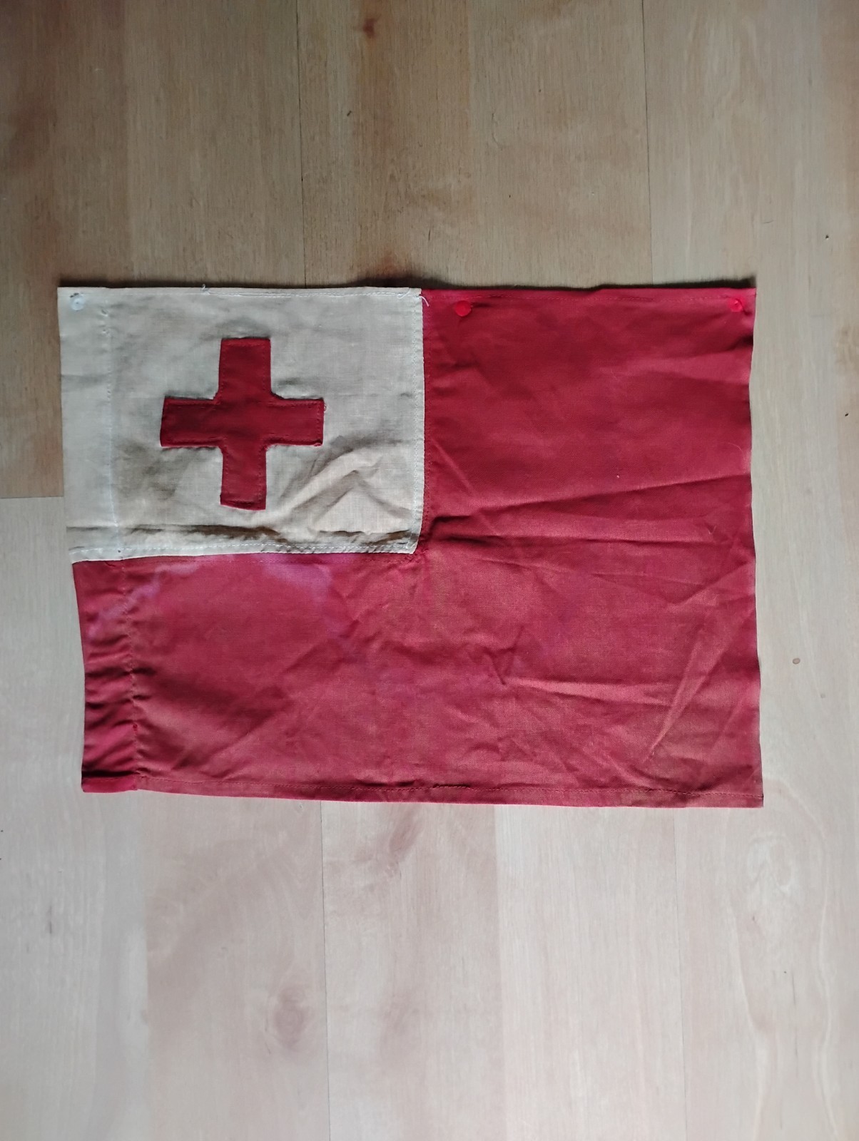 Vintage Handmade Flag of Tonga Great Condition 
