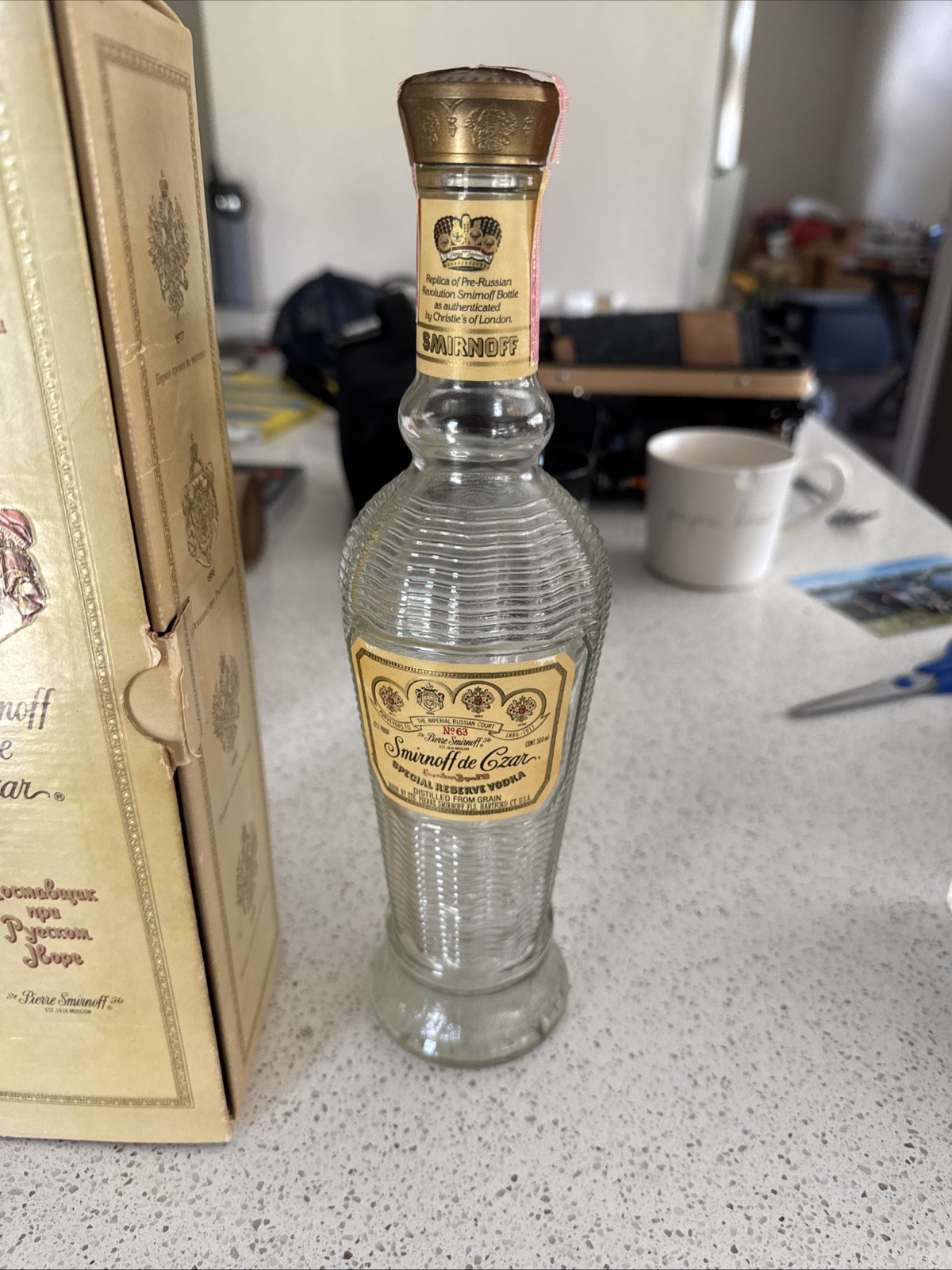Rare Vintage Smirnoff de Czar No 63 Special Reserve Vodka 500ml bottle and case Rare Vintage Smirnoff de Czar No 63 Special Reserve Vodka 500ml bottle and case