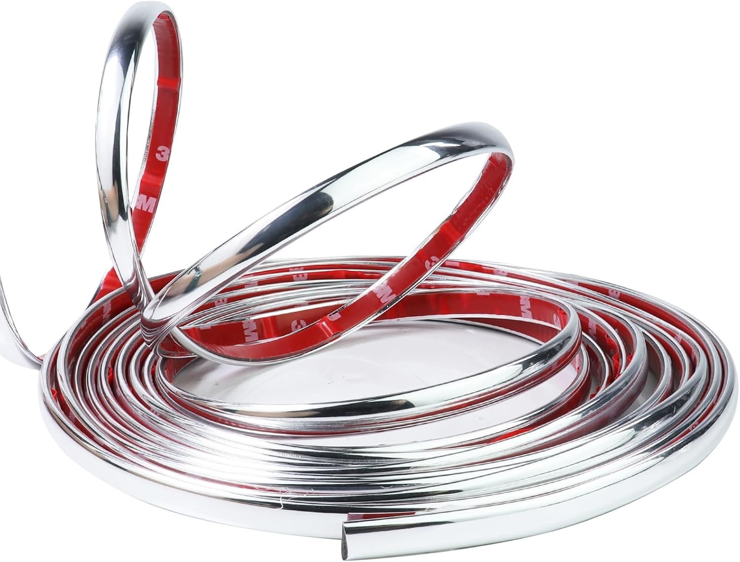 Universal 32Ft Automotive Chrome Trim, Scratch-Proof & Flexible Design