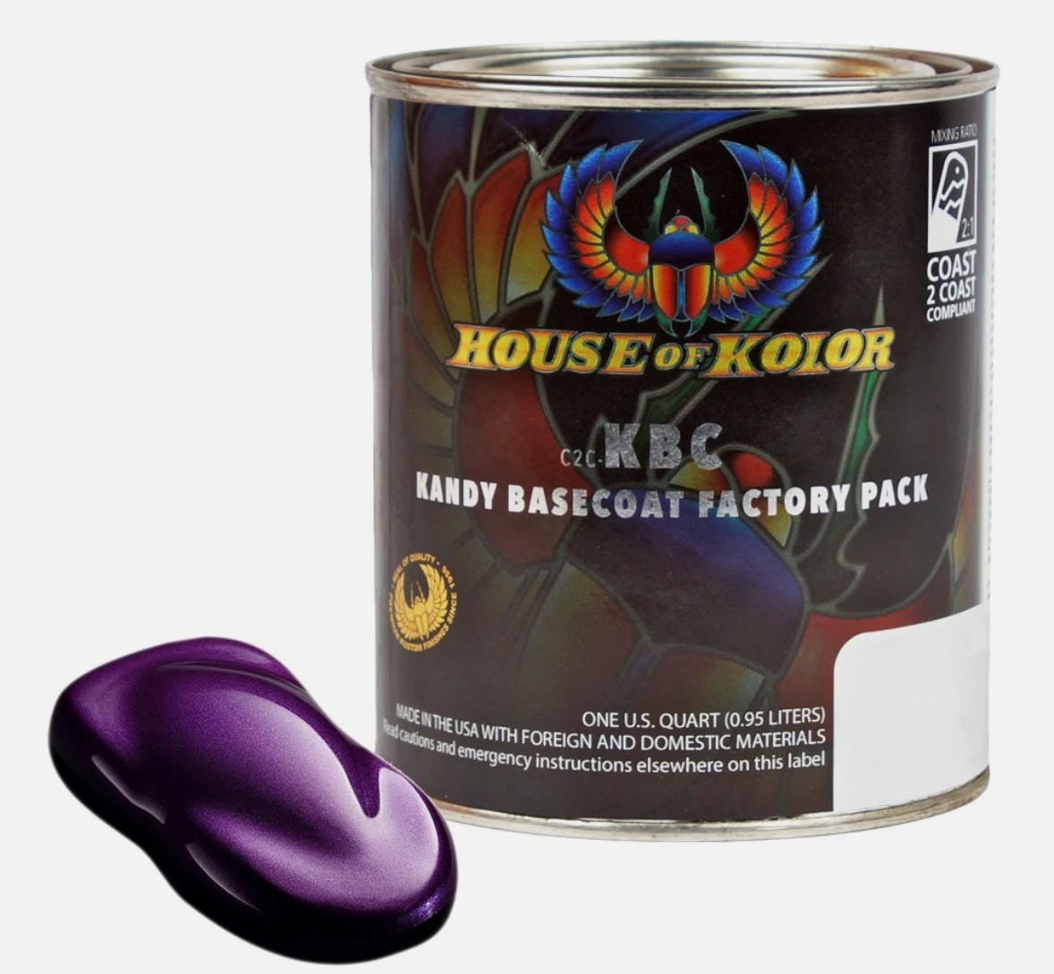 House of Kolor C2C-KBC10 Purple Kandy Basecoat 1 Quart