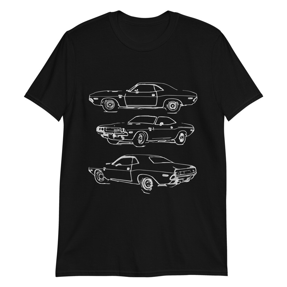 1970 Challenger Muscle Car Owner Gift Collector Cars Short-Sleeve Unisex T-Shirt
