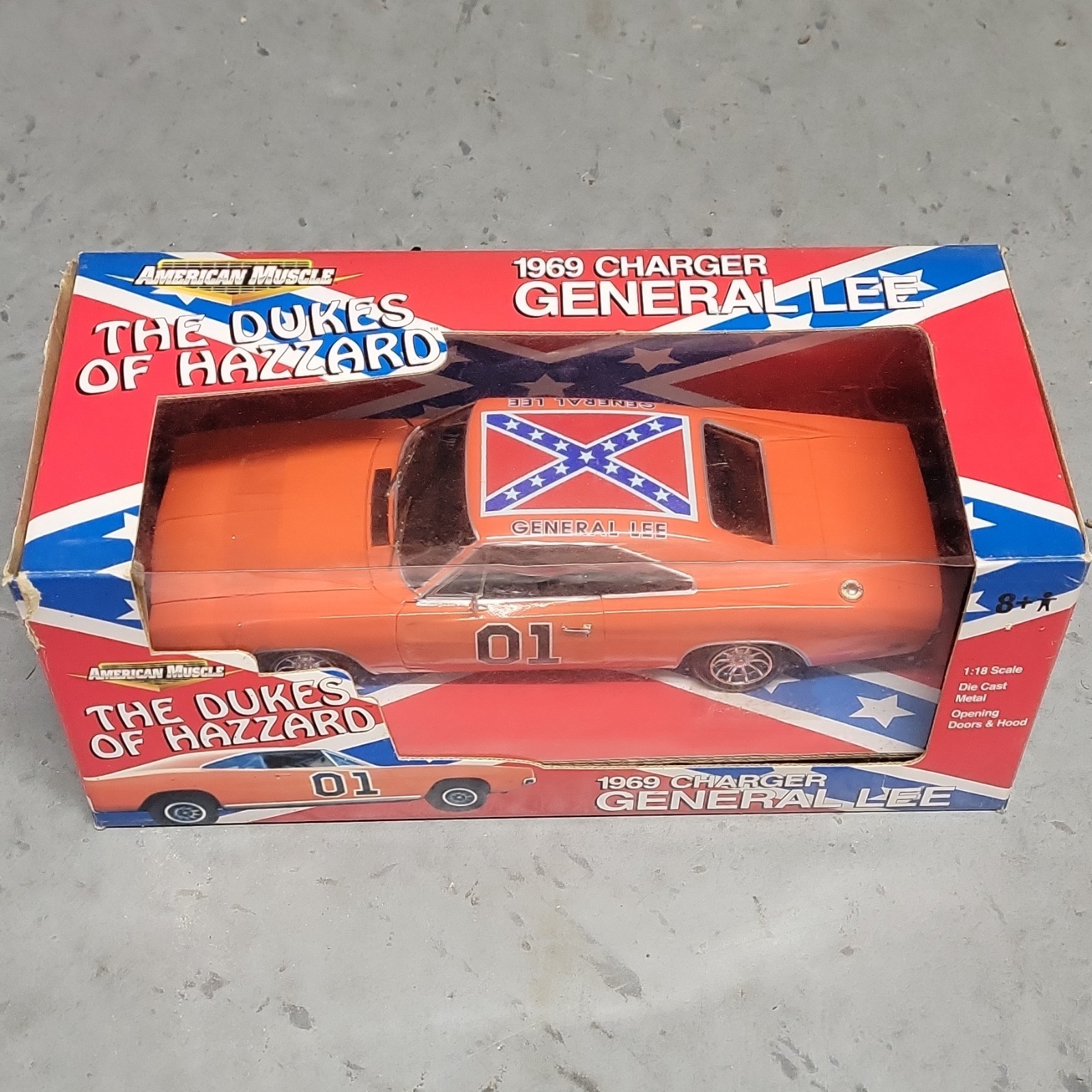 Ertl American Muscle 1:18 Scale Dukes of Hazard General Lee, 1969 Dodge Charger Ertl American Muscle 1:18 Scale Dukes of Hazard General Lee, 1969 Dodge Charger
