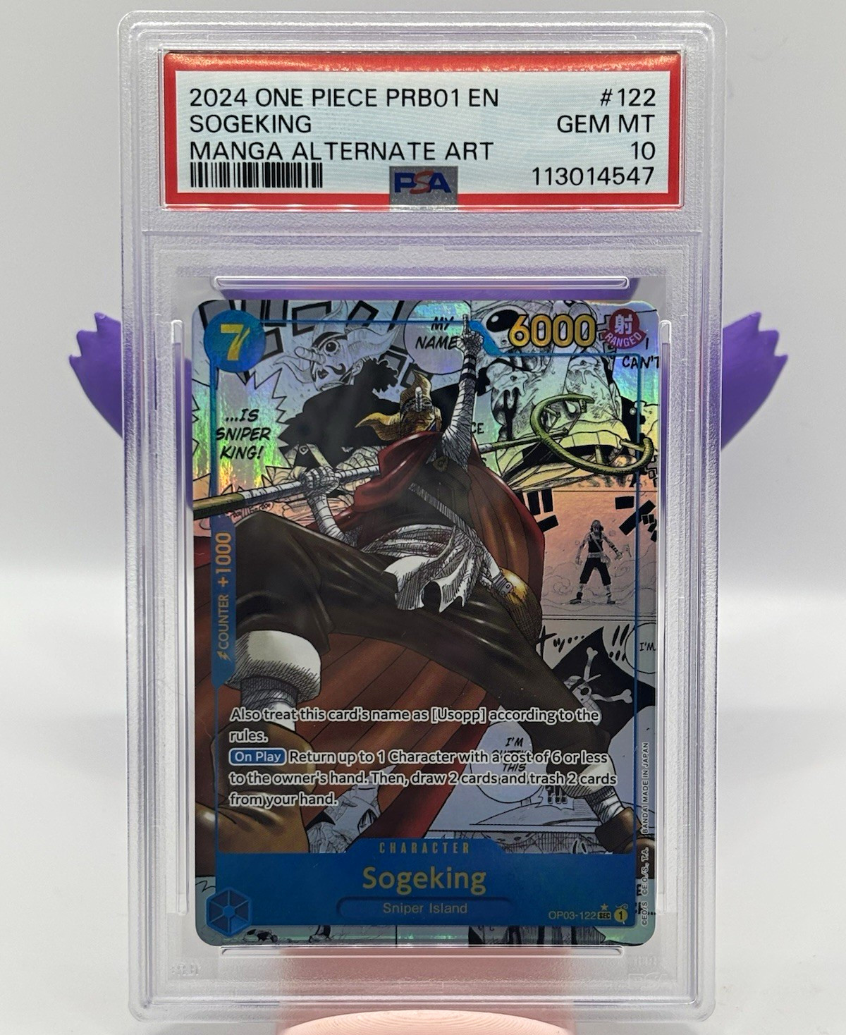 One Piece Sogeking PRB01-Premium Booster The Best #122 Manga Alt Art PSA 10 One Piece Sogeking PRB01-Premium Booster The Best #122 Manga Alt Art PSA 10