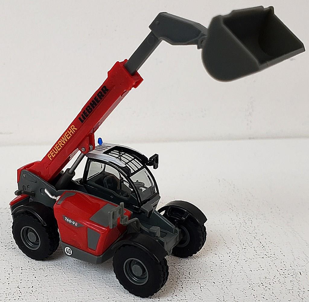 HERPA NEW HO Liebherr T60-9s Construction Telescopic Front End Excavator w/Forks