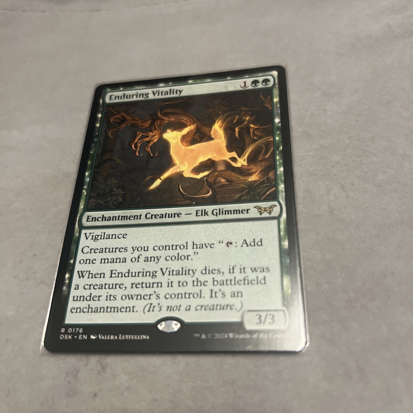 Enduring Vitality #176 (NM) Duskmourn DSK Magic MTG Enduring Vitality #176 (NM) Duskmourn DSK Magic MTG