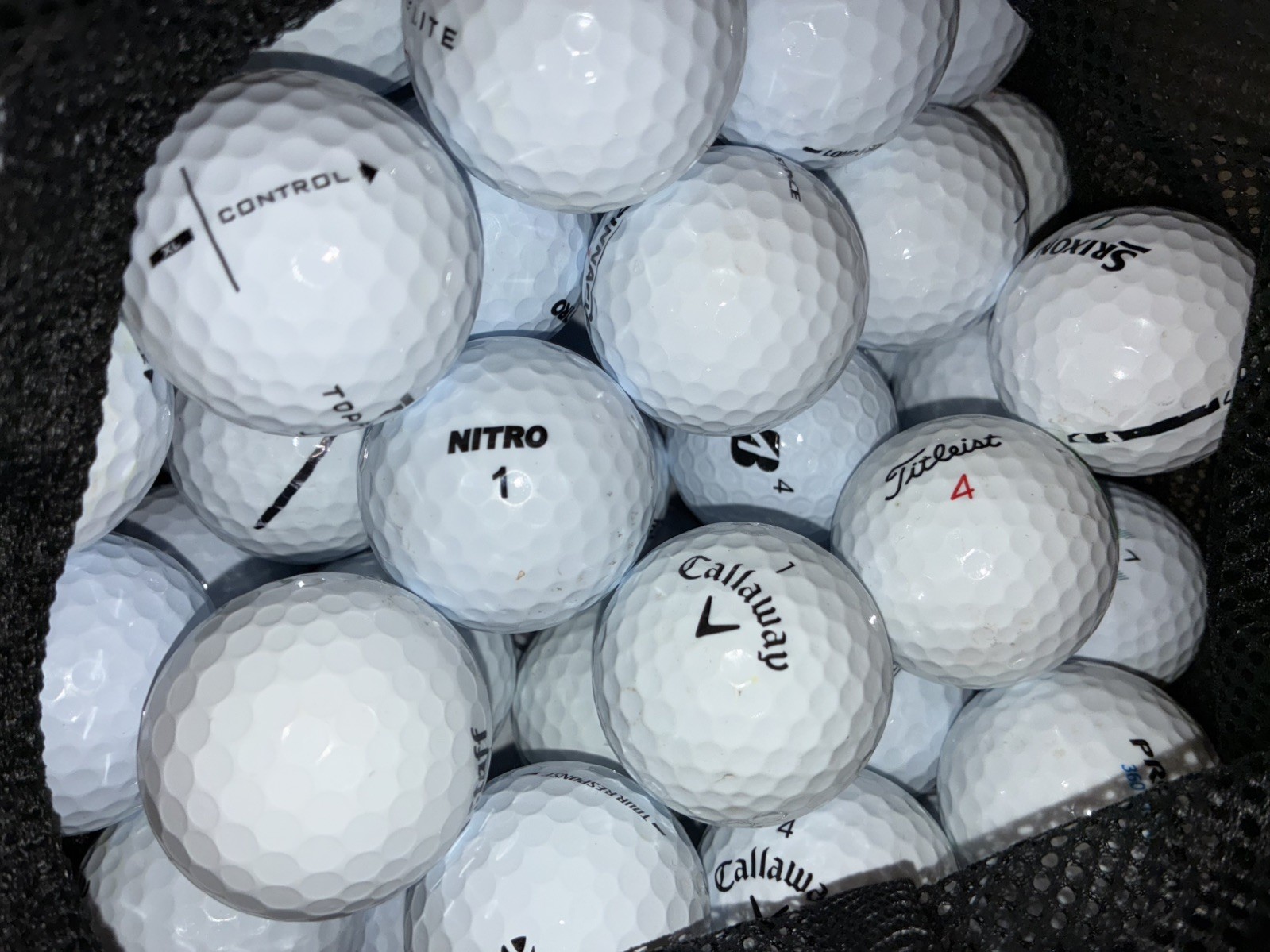 100 Near Mint 5A/4A Assorted Brand Used Golf Balls