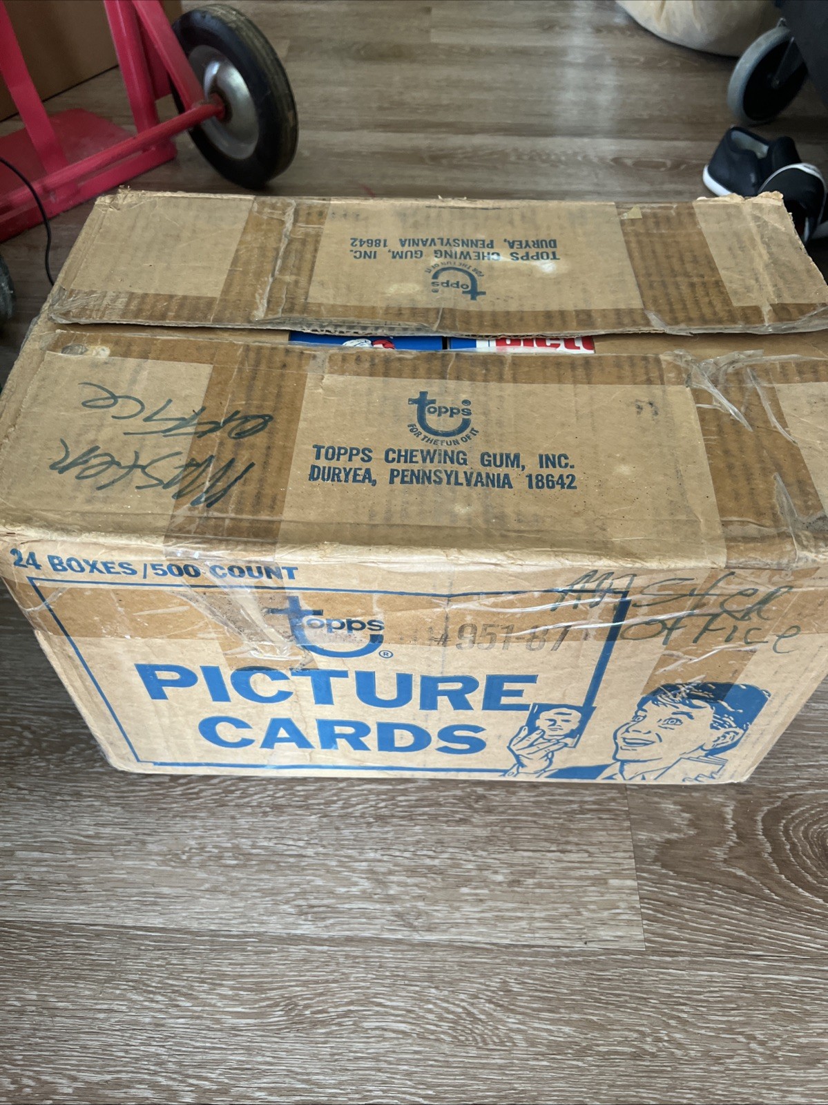 1987 Topps Baseball Unopened Vending Box From Sealed Case 500 Cards UNSEARCHED