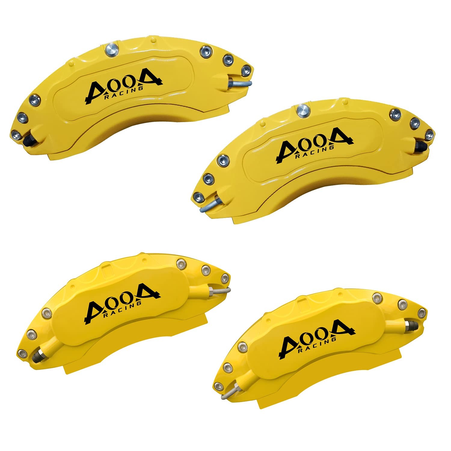AOOA Aluminum Yellow Caliper Covers Black Character Fits 2021-2025 10th/11th Gen