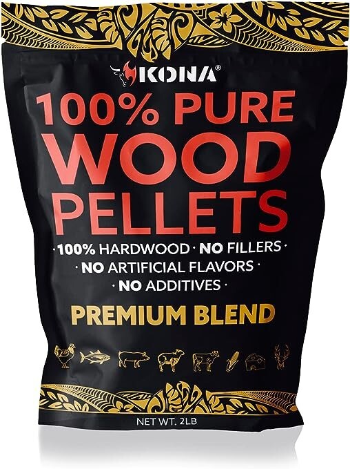 Kona Premium Blend Smoker Pellets (2 lb) - Resealable Bag Kona Premium Blend Smoker Pellets (2 lb) - Resealable Bag