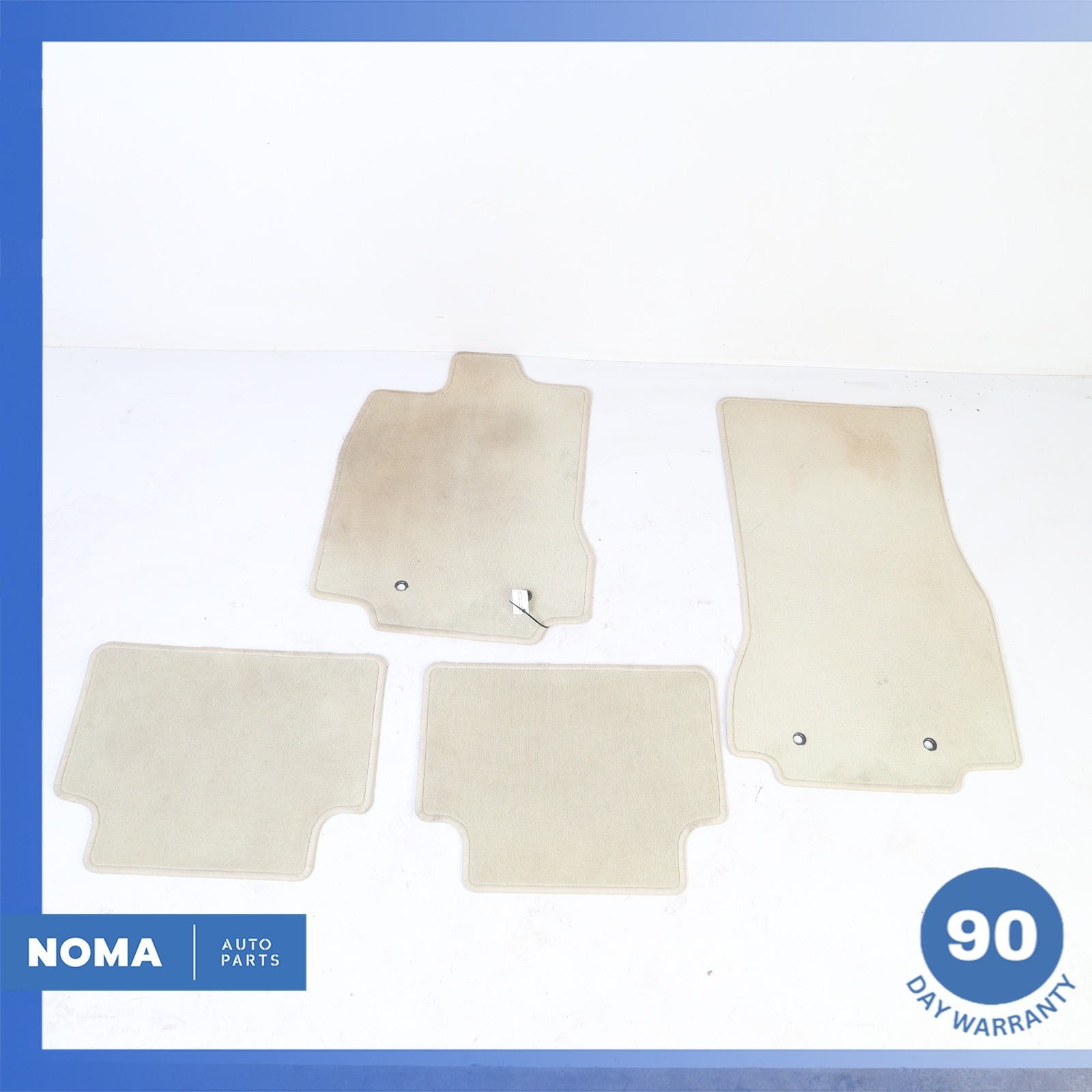 09-15 Jaguar X250 XF XFR Front & Rear Floor Mat Carpet Cover Set of 4 Beige OEM 09-15 Jaguar X250 XF XFR Front & Rear Floor Mat Carpet Cover Set of 4 Beige OEM