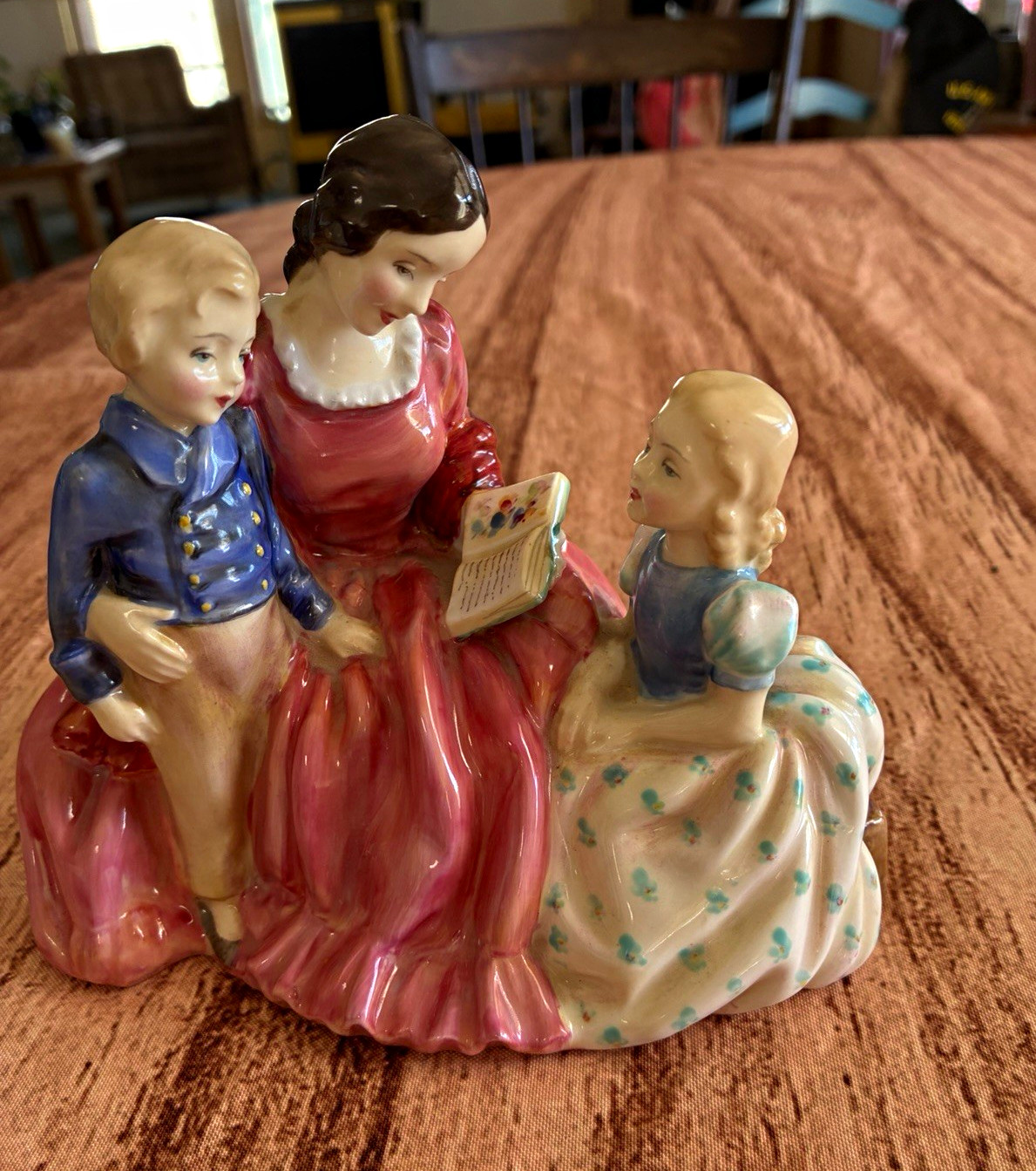 Royal Doulton Bedtime Story HN 2069 Porcelain Figurine Woman Mid 20th C Royal Doulton Bedtime Story HN 2069 Porcelain Figurine Woman Mid 20th C