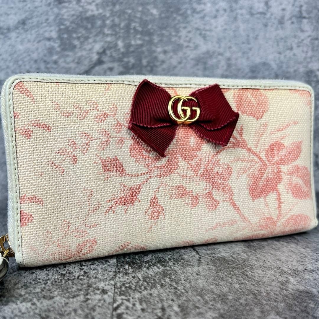 GUCCI GG Marmont Herbarium Ribbon Long Wallet (Japan Limited Edition)