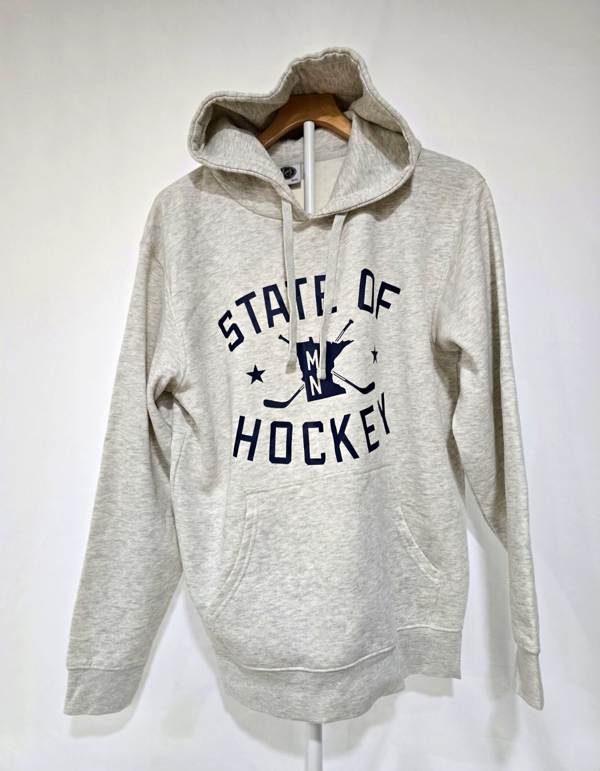 NHL Minnesota Wild Hockey Officially Licensed Gray Hoodie, Size M