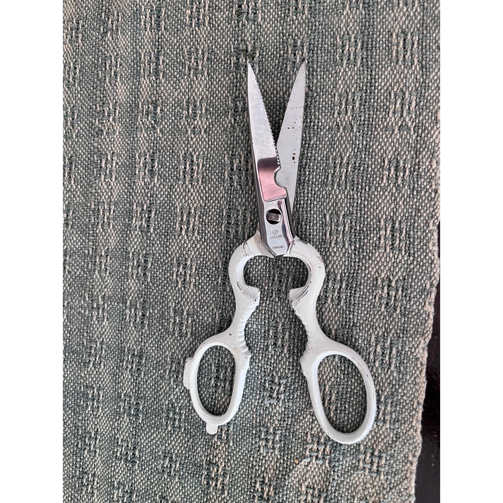 Vtg German Kitchen Shears Multifunctional Dreizack Trident Scissors