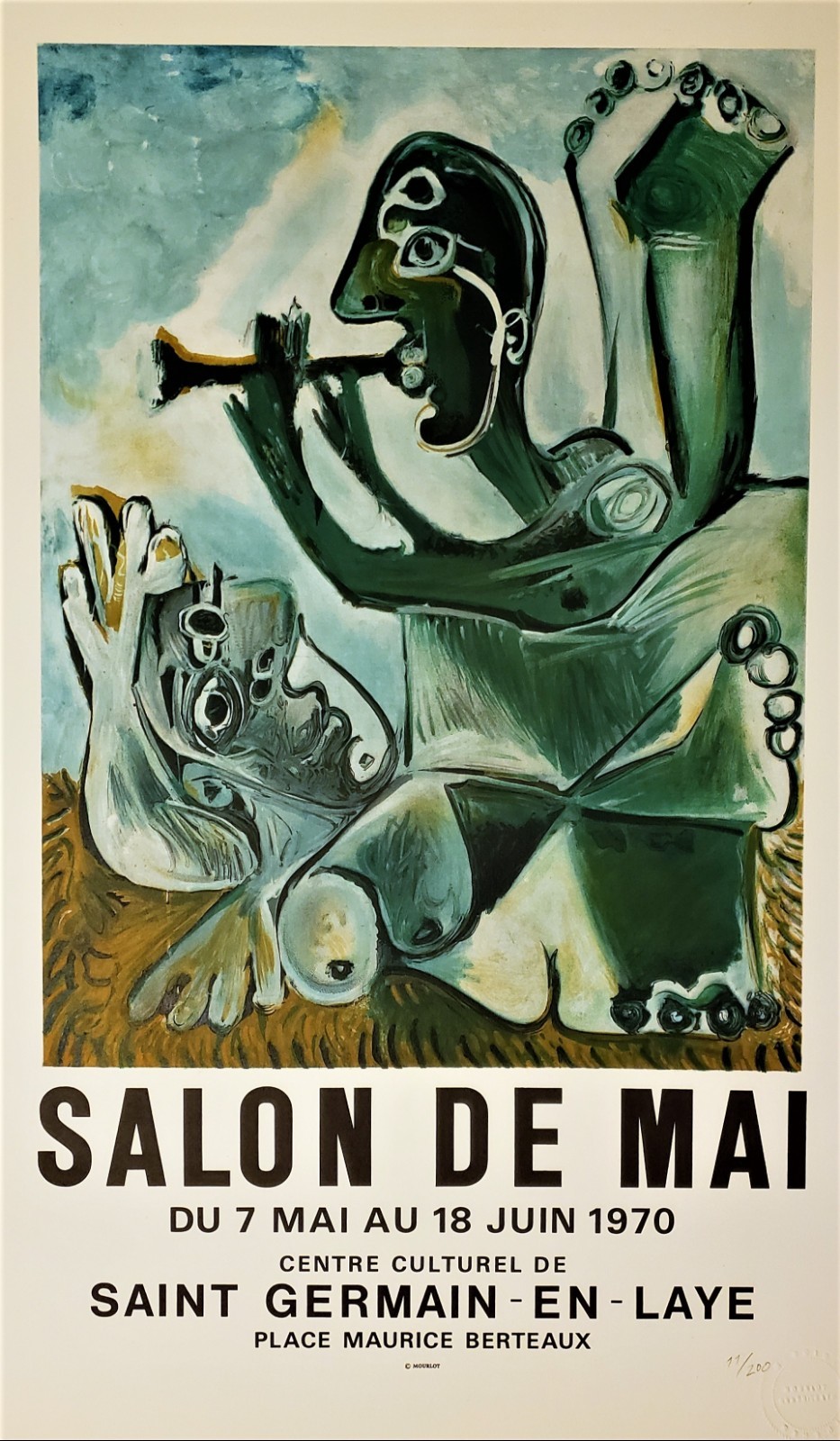 PICASSO Rare MCM Original MOURLOT Litho \ PICASSO Rare MCM Original MOURLOT Litho \