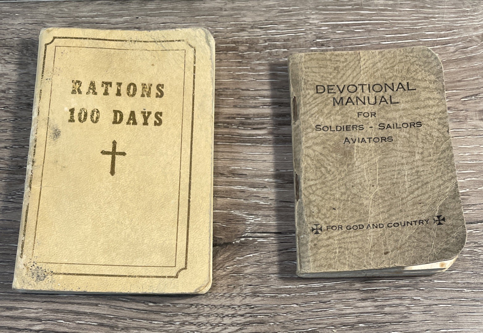 Vintage 1942 Manuals Lot Of 2 : Rations 100 Days, Devotional Manual Vintage 1942 Manuals Lot Of 2 : Rations 100 Days, Devotional Manual