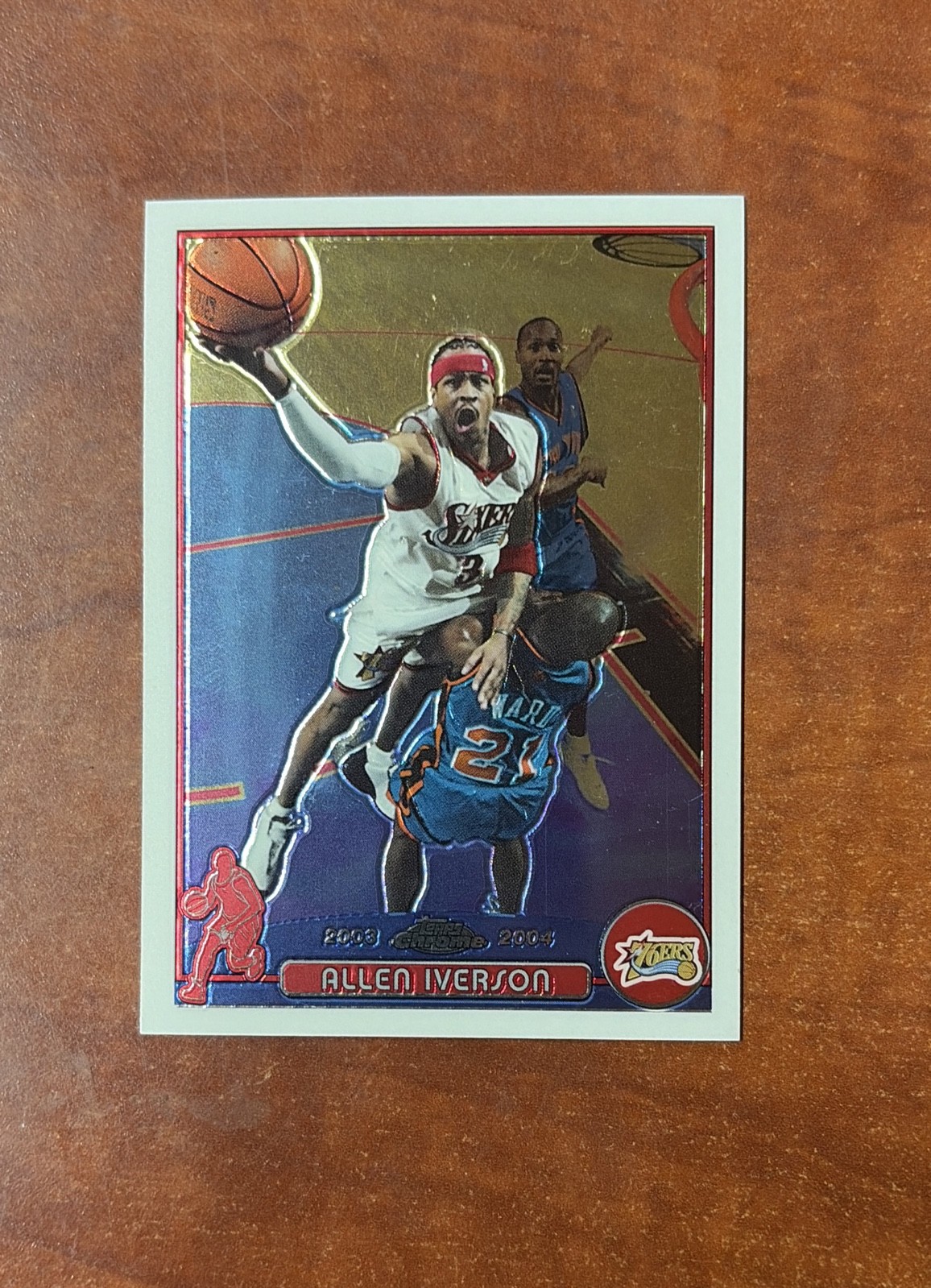 2003-04 Topps Chrome - Allen Iverson #3 2003-04 Topps Chrome - Allen Iverson #3