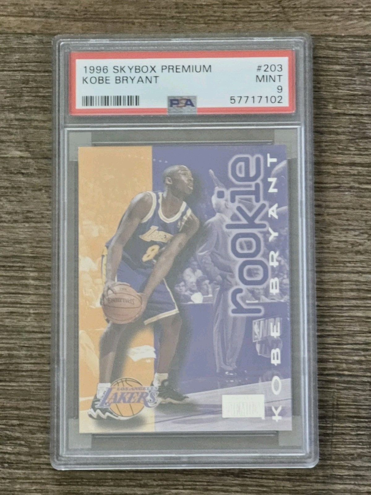 1996-97 Skybox Premium - Rookie Kobe Bryant #203 (RC) PSA 9 Rookie Lakers