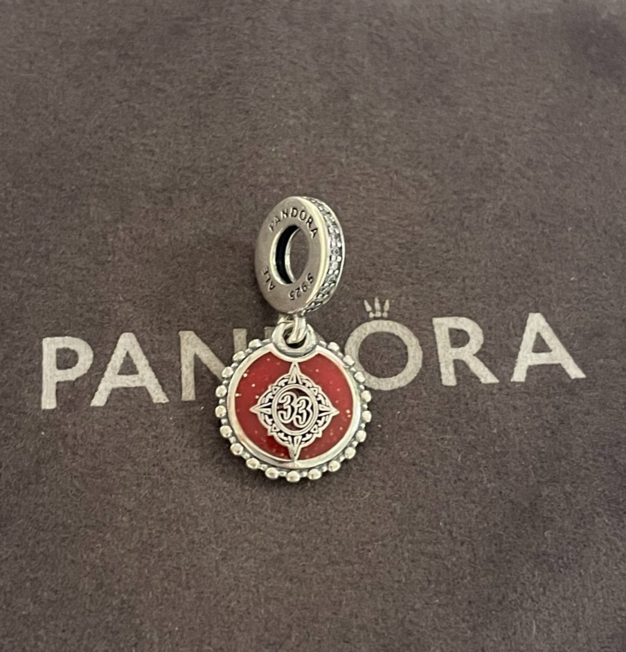 Disney Parks World Club 33 Winter Release Double Sided Dangle Charm