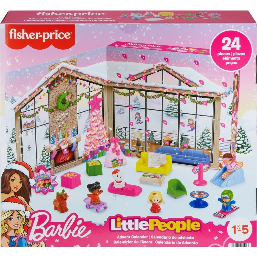 ~ Fisher-Price Little People Barbie Advent Calendar Playset ~