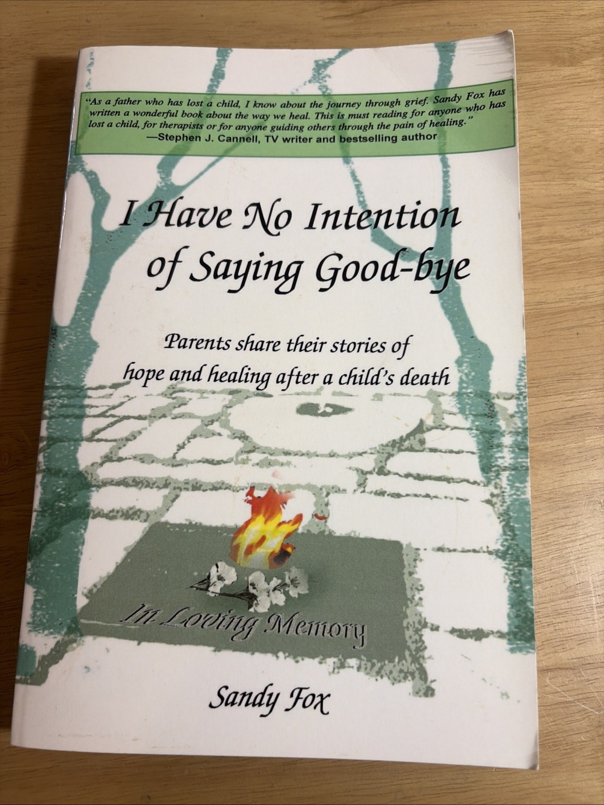 SIGNED I Have No Intention of Saying Good-Bye Sandy Fox 2000 1st Edition TPB