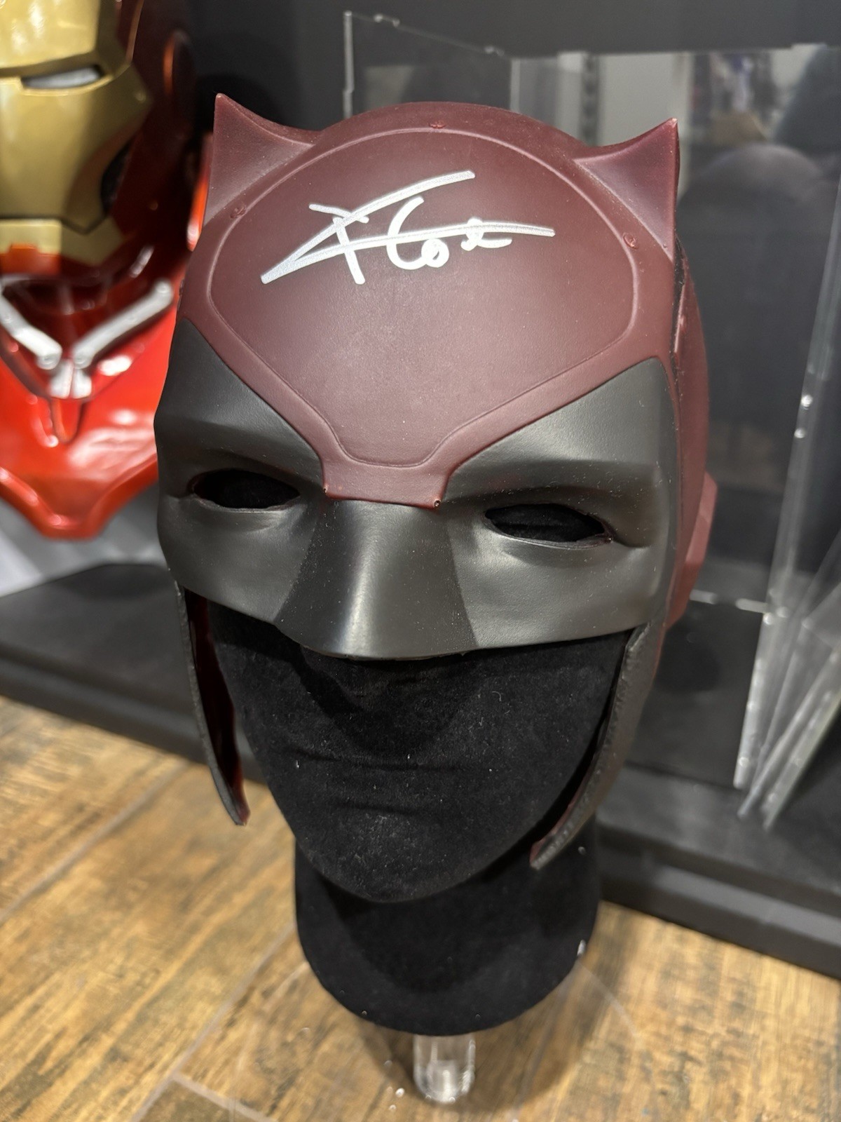 Charlie Cox Signed Autographed Daredevil Helmet Charlie Cox Signed Autographed Daredevil Helmet