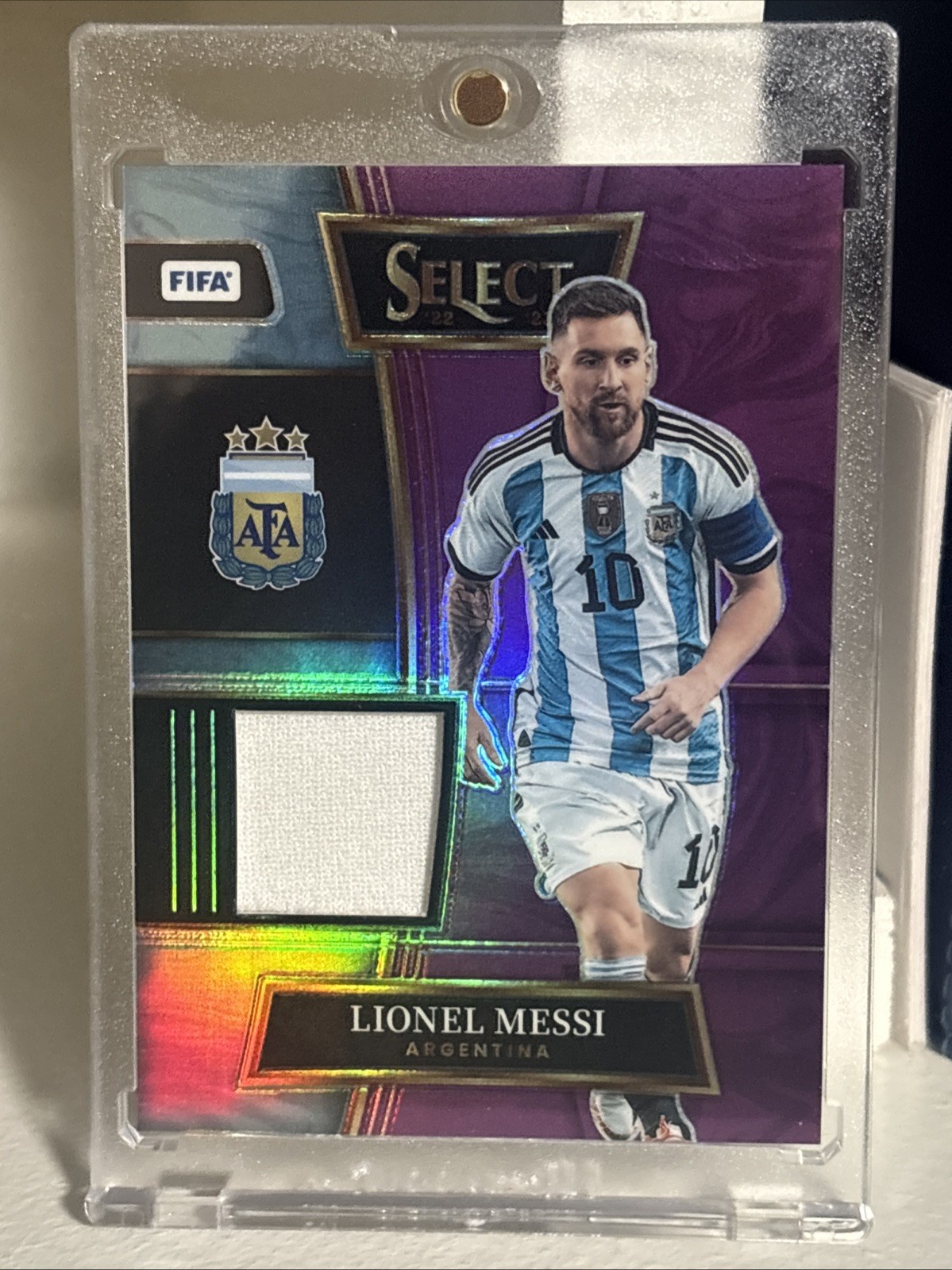 2022-23 FIFA Select Messi SW-LMI Select Swatches Jersey Relic /49 2022-23 FIFA Select Messi SW-LMI Select Swatches Jersey Relic /49