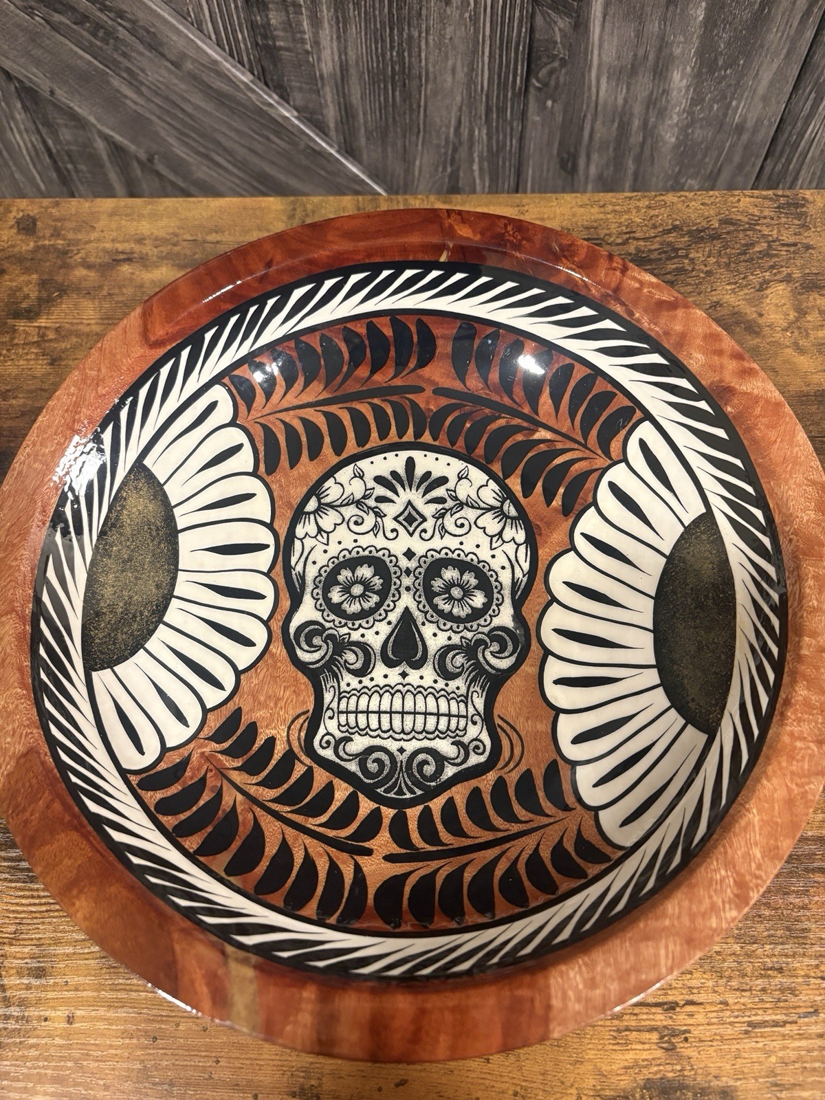 Los Cabos 2023 Wooden Bowl Handmade Authentic Day Of The Day Souvenir Los Cabos 2023 Wooden Bowl Handmade Authentic Day Of The Day Souvenir