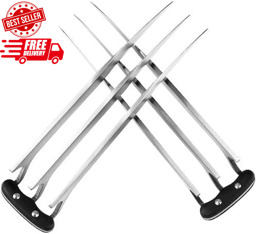 One Pair of Stainless Cosplay Steel Wolverine Claws 