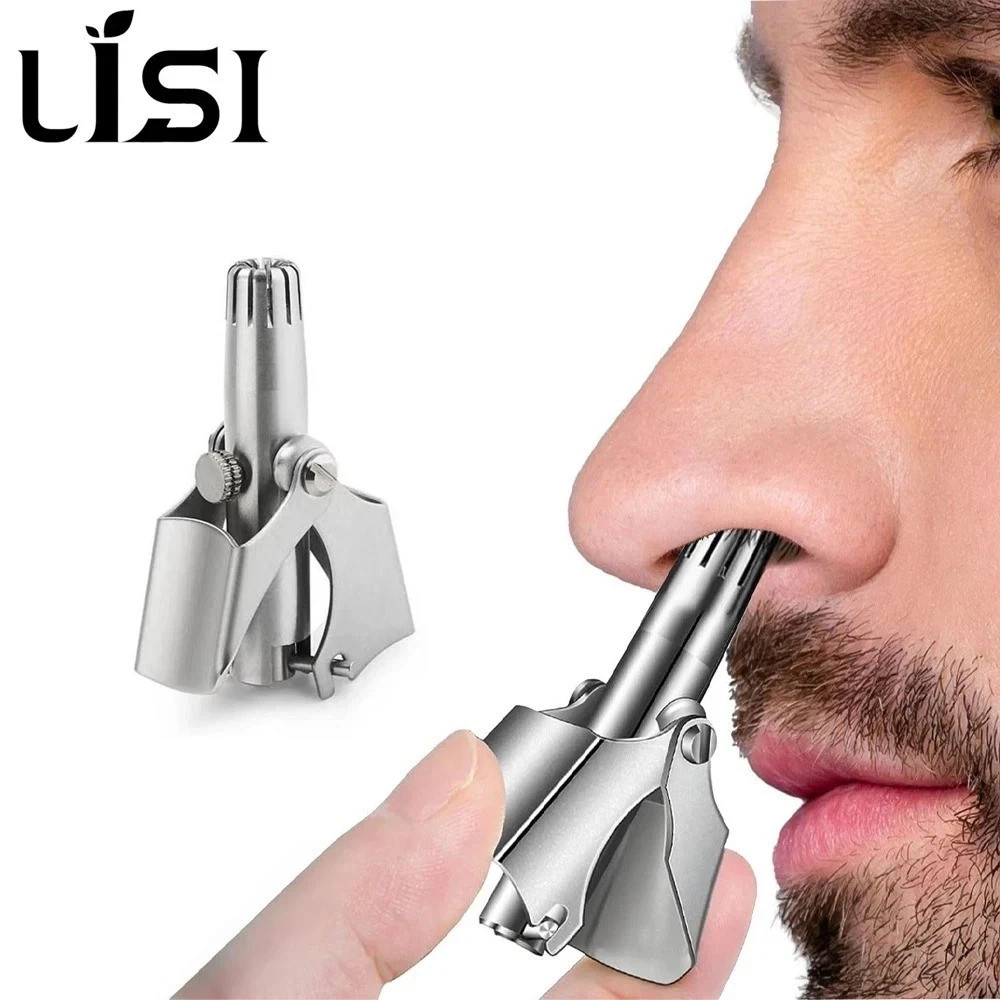 Stainless Steel Manual Nose Hair Trimmer Washable Portable Grooming Tool